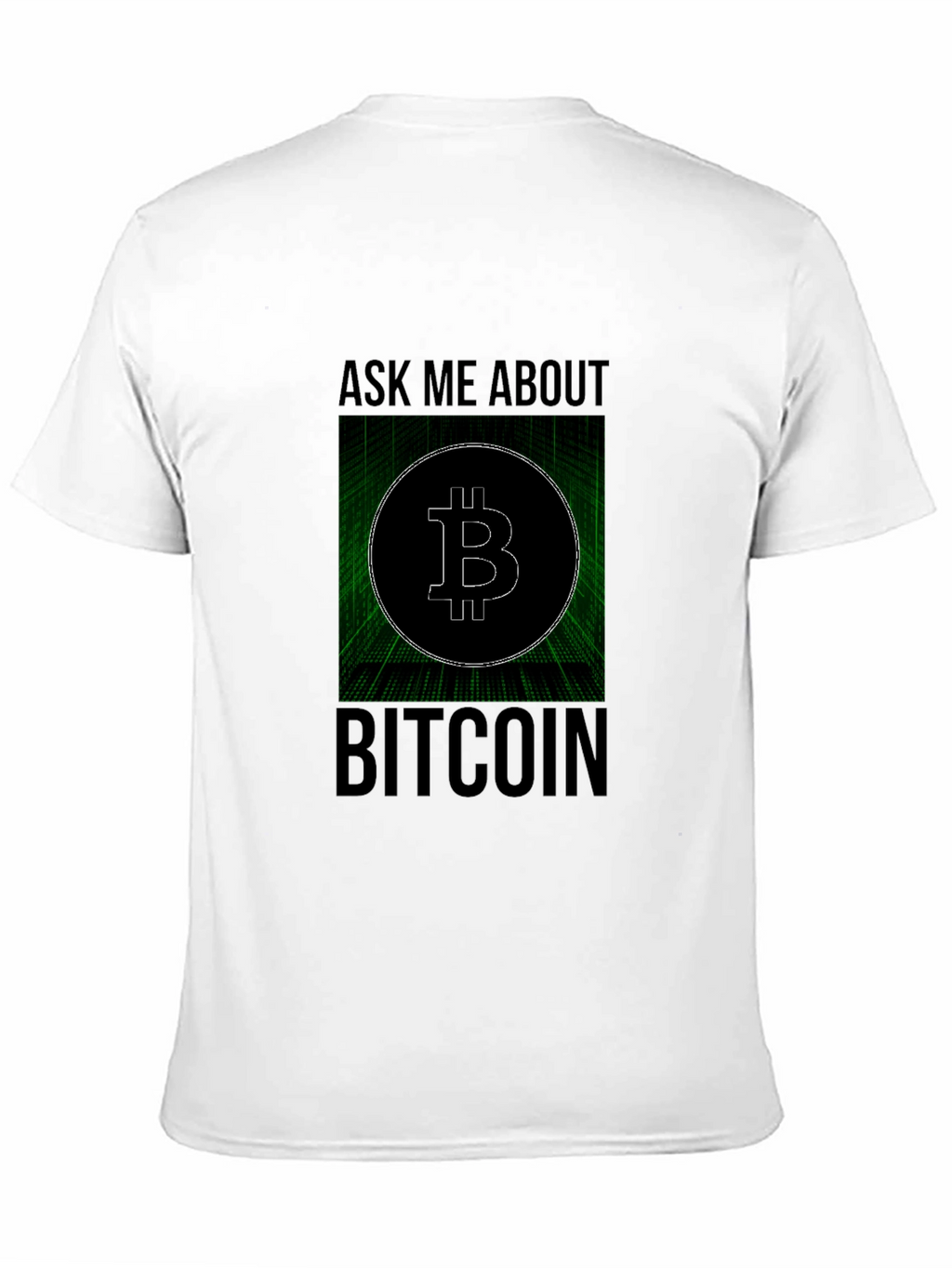 Ask Me About Bitcoin Black Tee