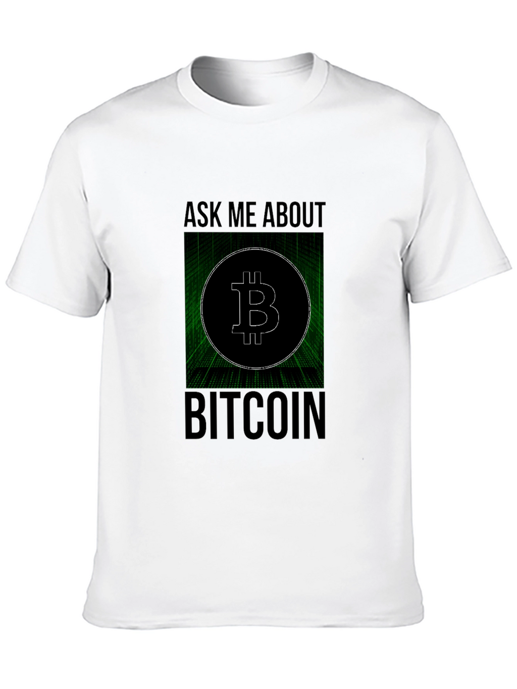 Ask Me About Bitcoin Black Tee