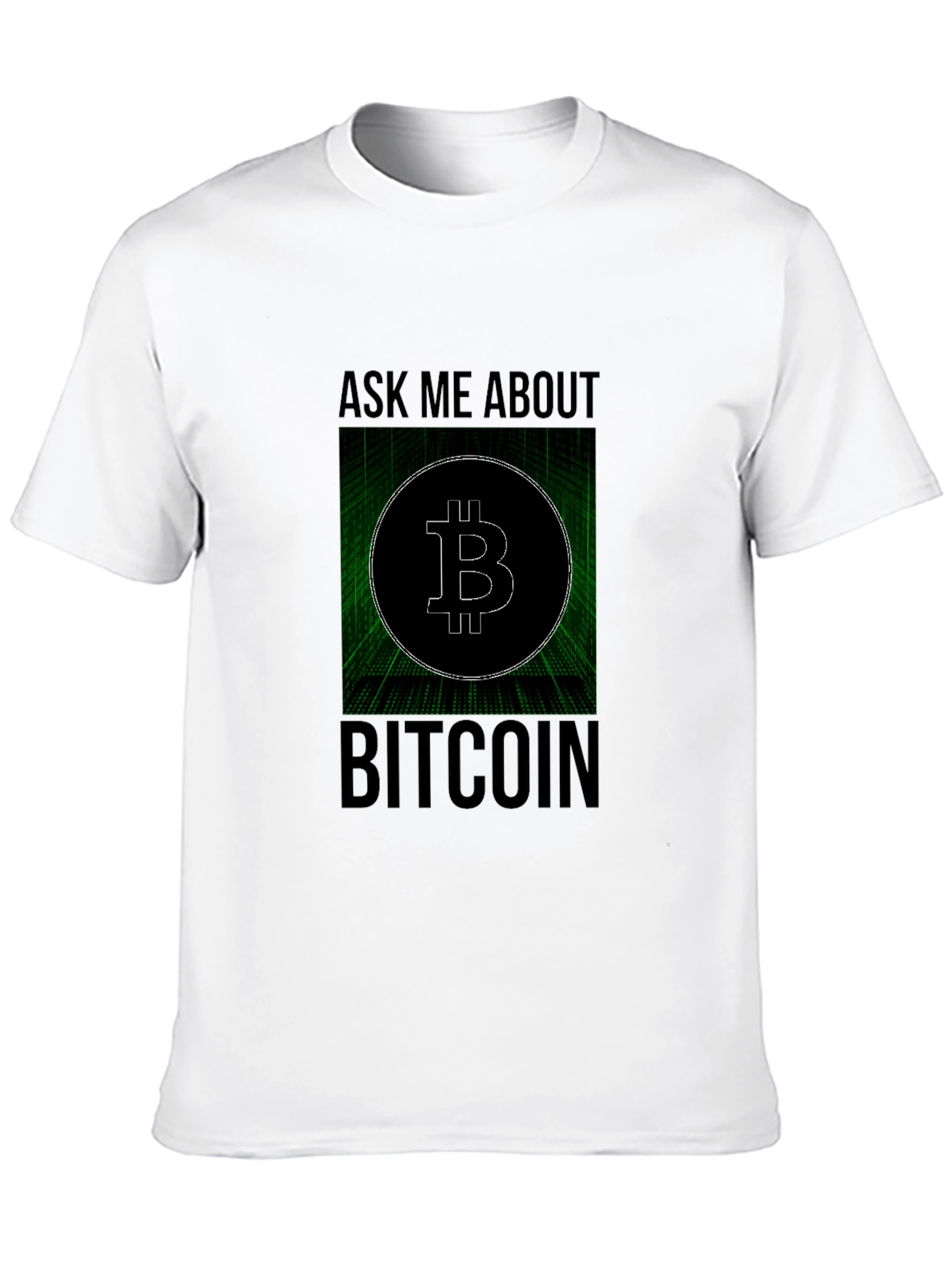 Ask Me About Bitcoin Black Tee