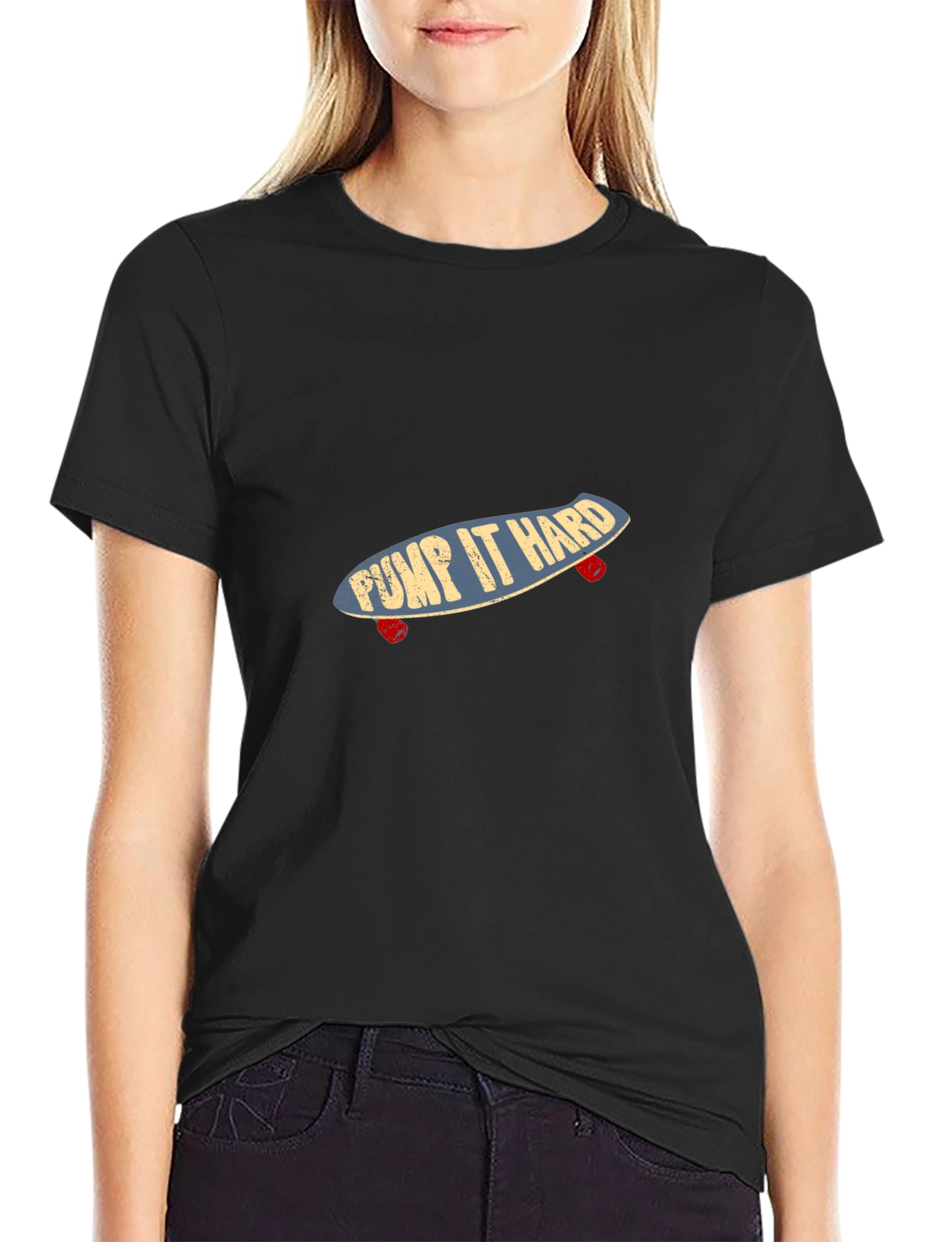 Pump It Hard Skateboard Graphic Tee