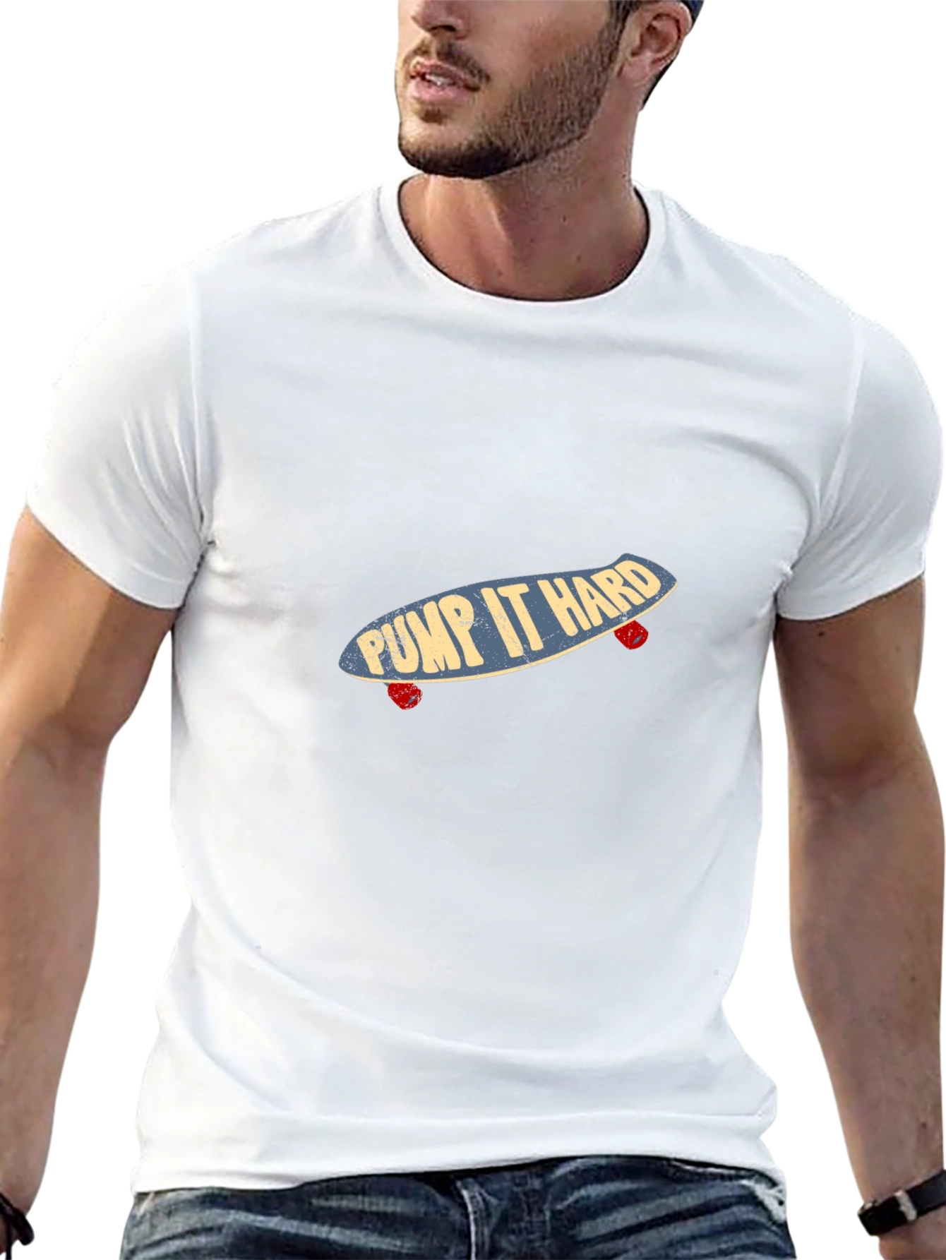 Pump It Hard Skateboard Graphic Tee