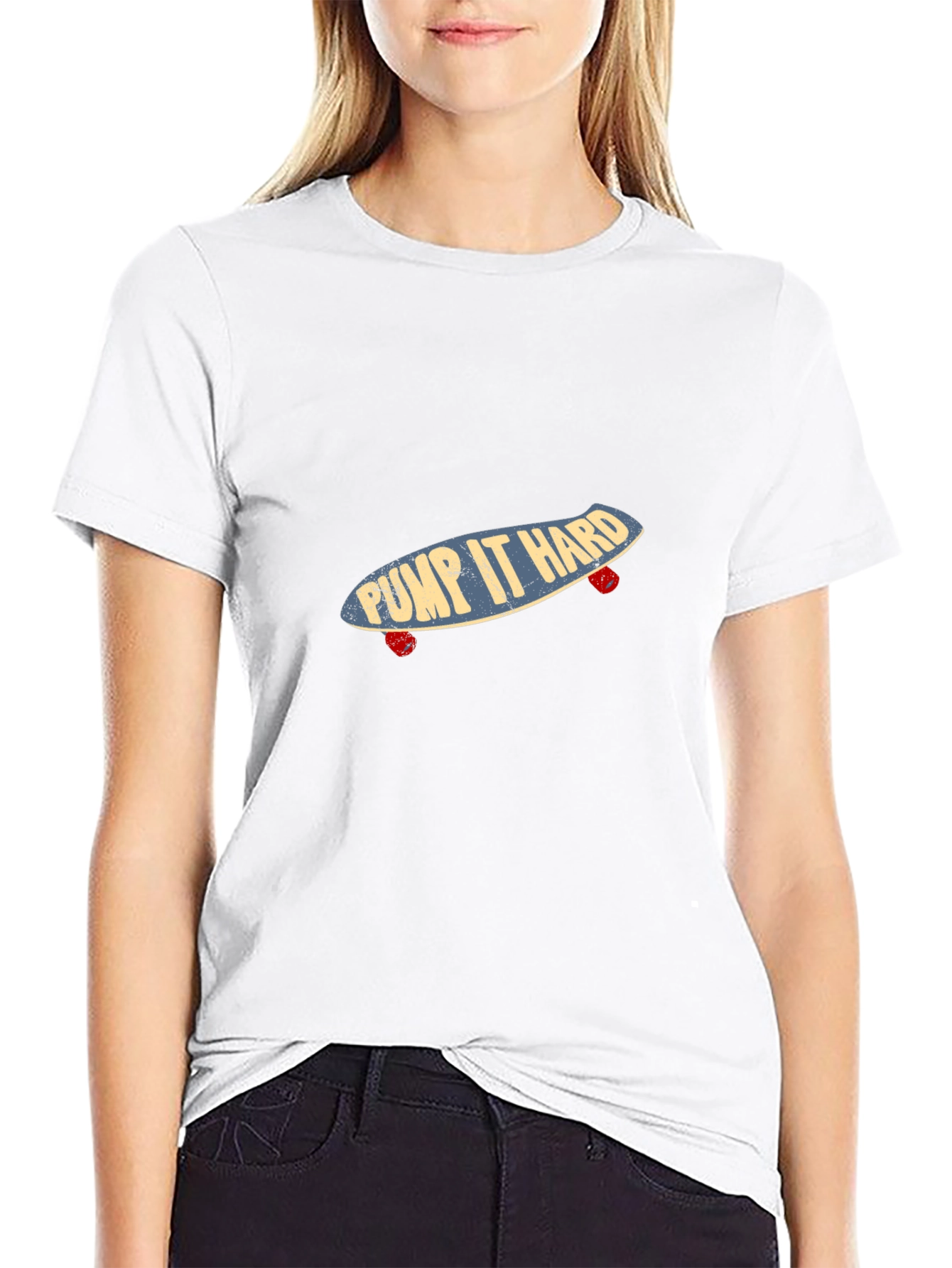 Pump It Hard Skateboard Graphic Tee