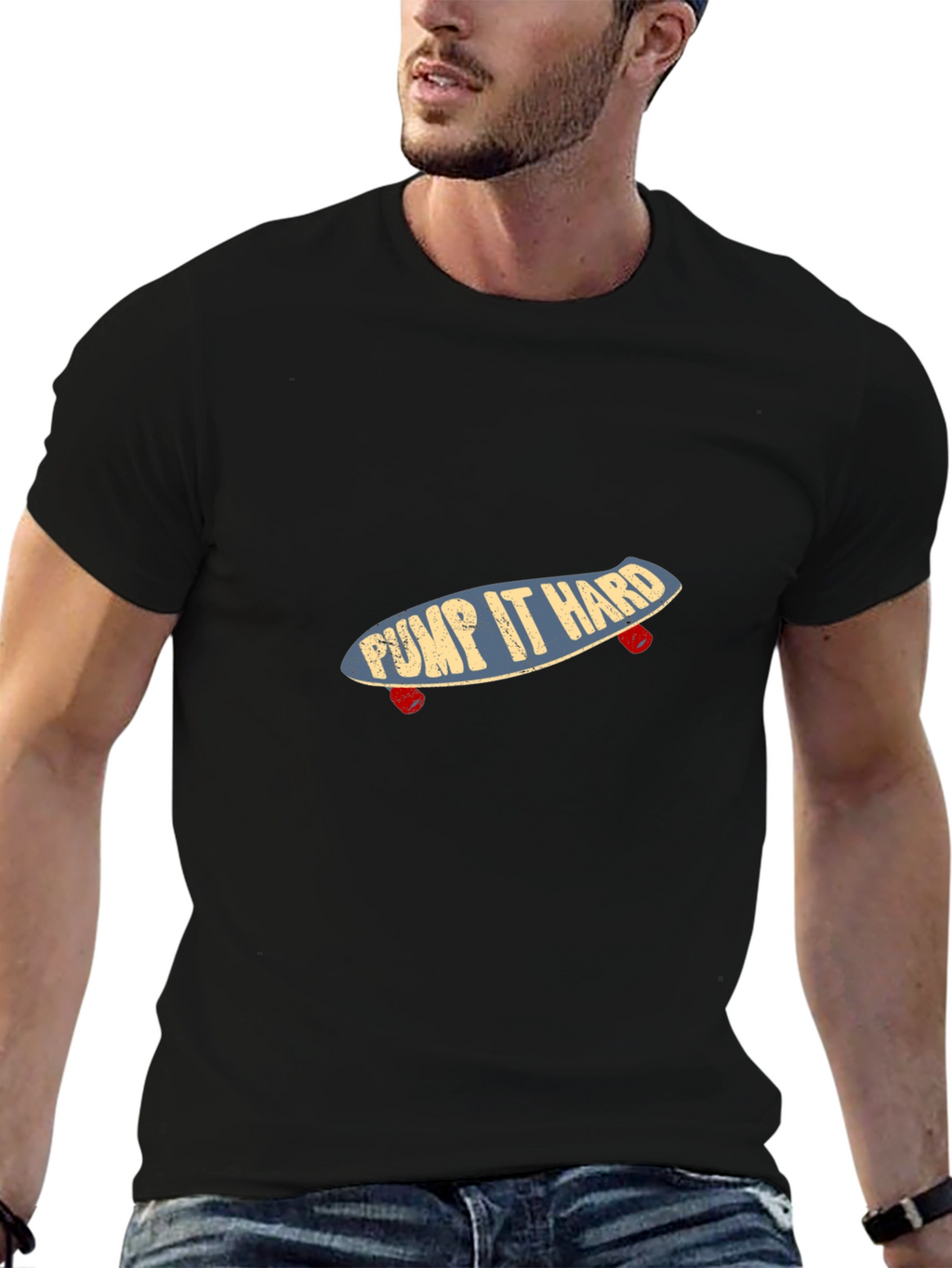 Pump It Hard Skateboard Graphic Tee