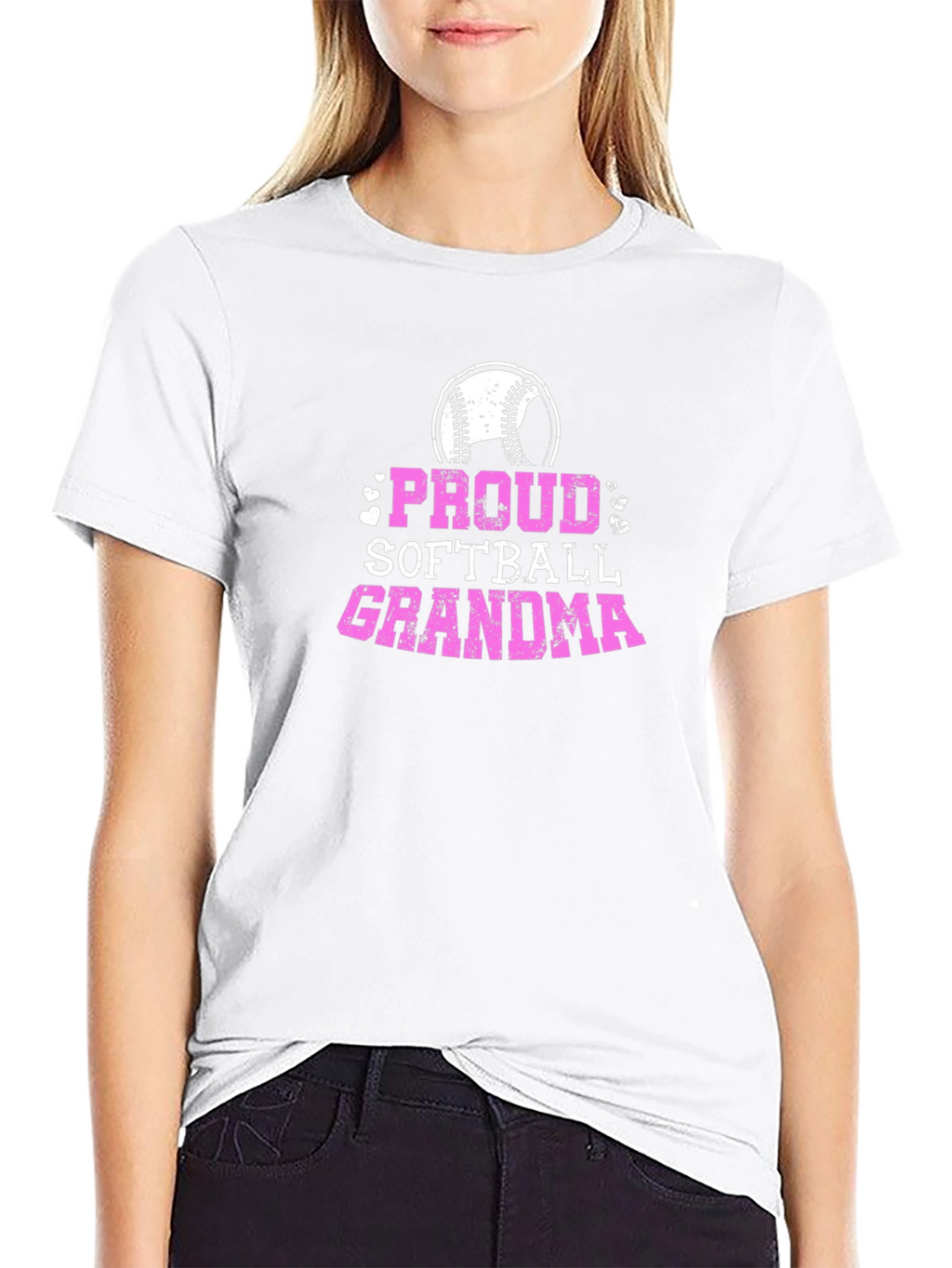 Proud Softball Grandma Graphic Tee