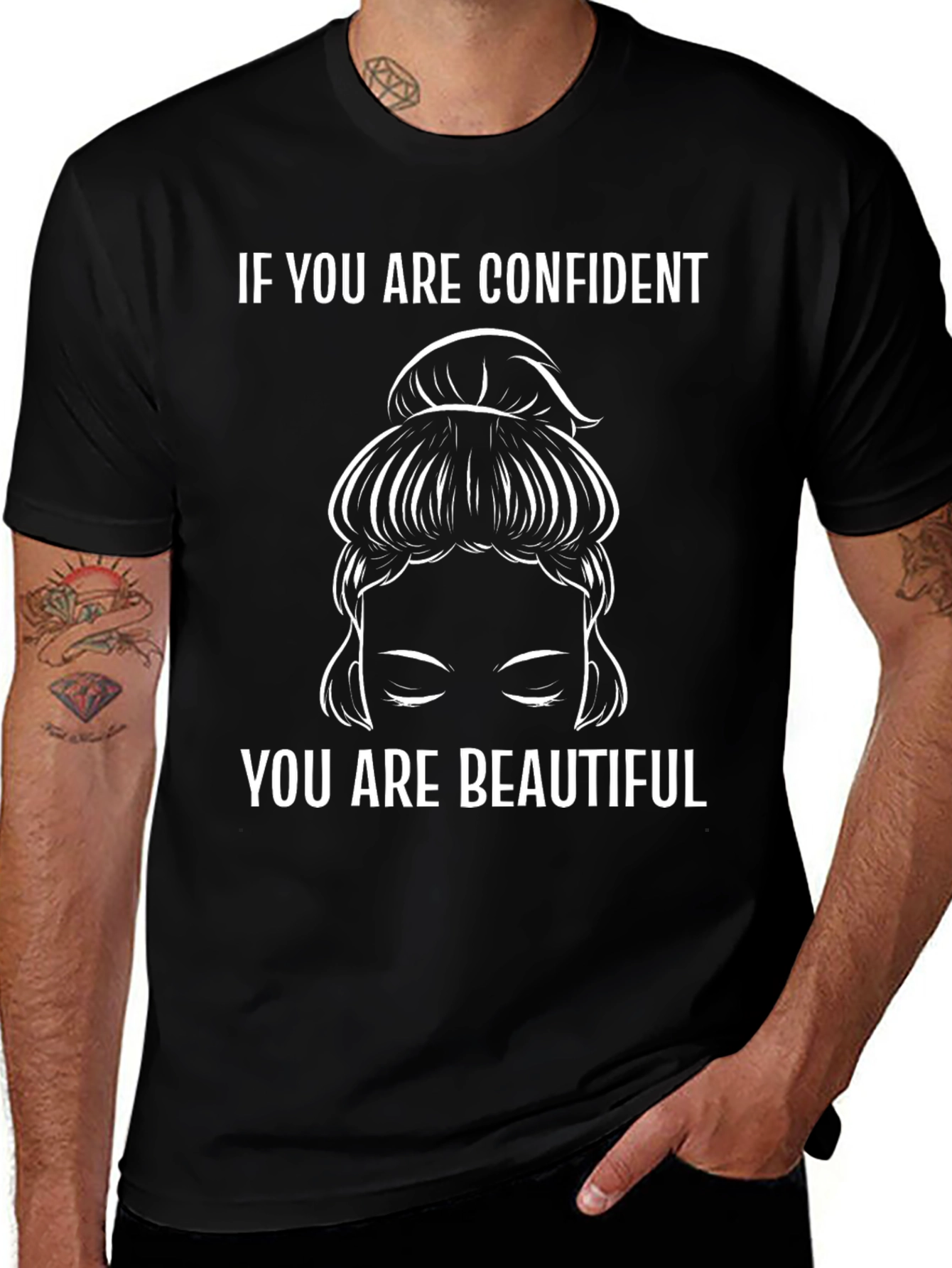 Confident Woman Graphic Tee - Stylish Comfort