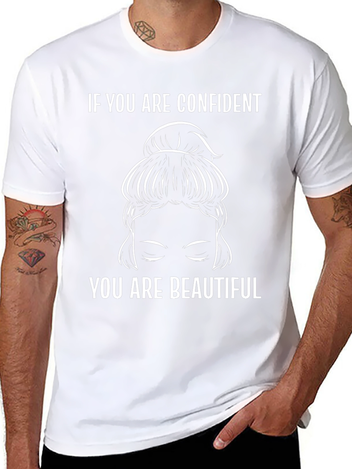Confident Woman Graphic Tee - Stylish Comfort