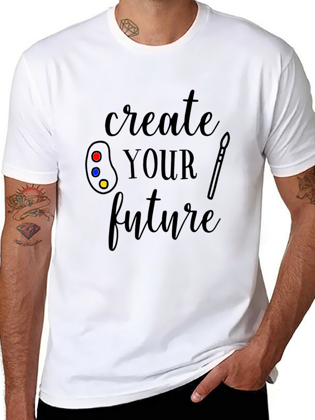 Create Your Future Black Graphic T-Shirt