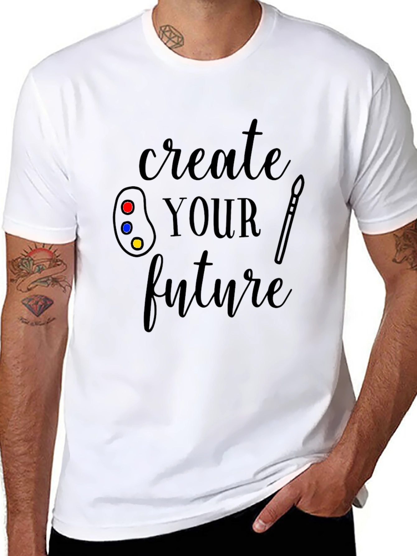 Create Your Future Black Graphic T-Shirt