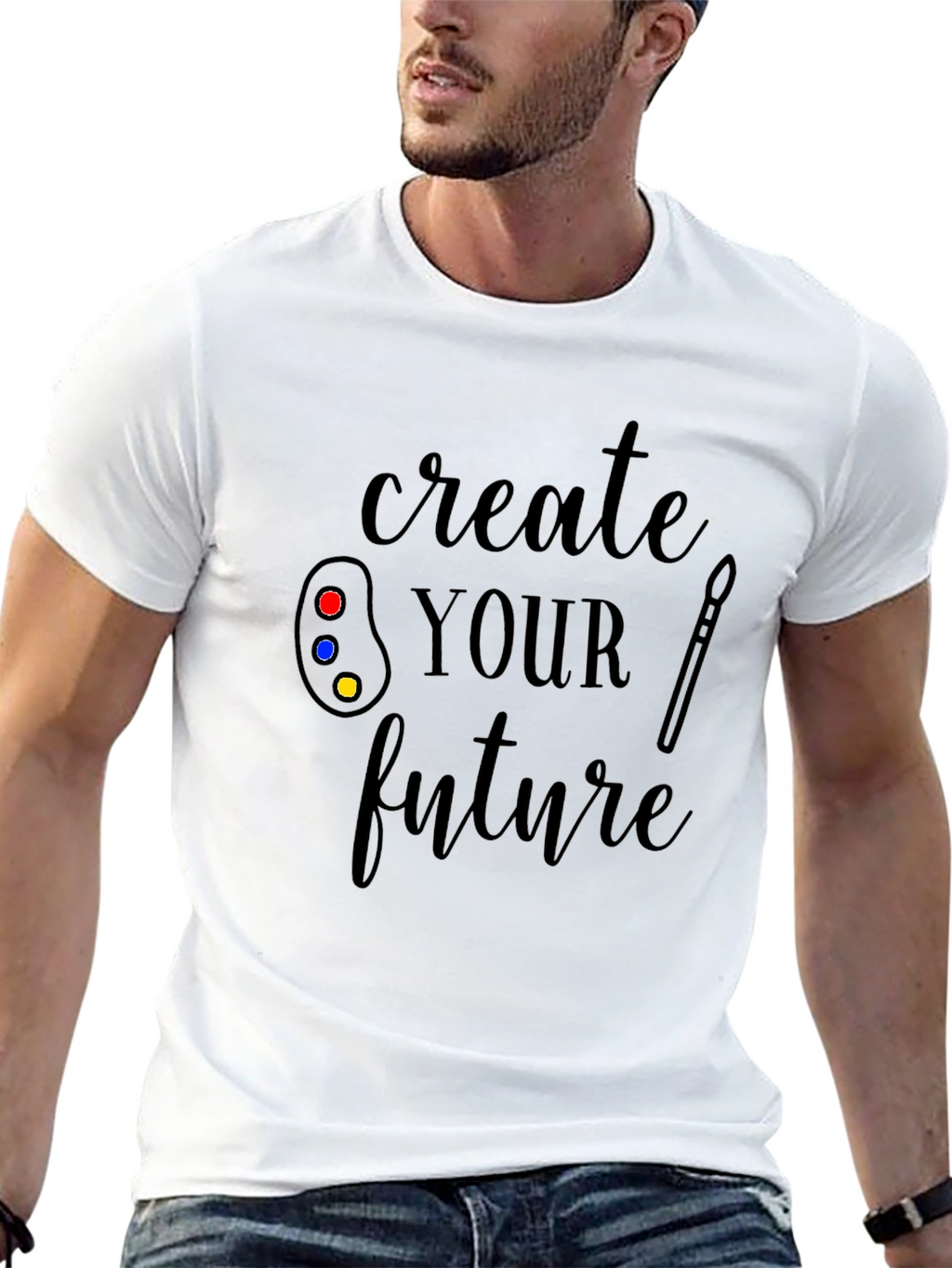 Create Your Future Black Graphic T-Shirt