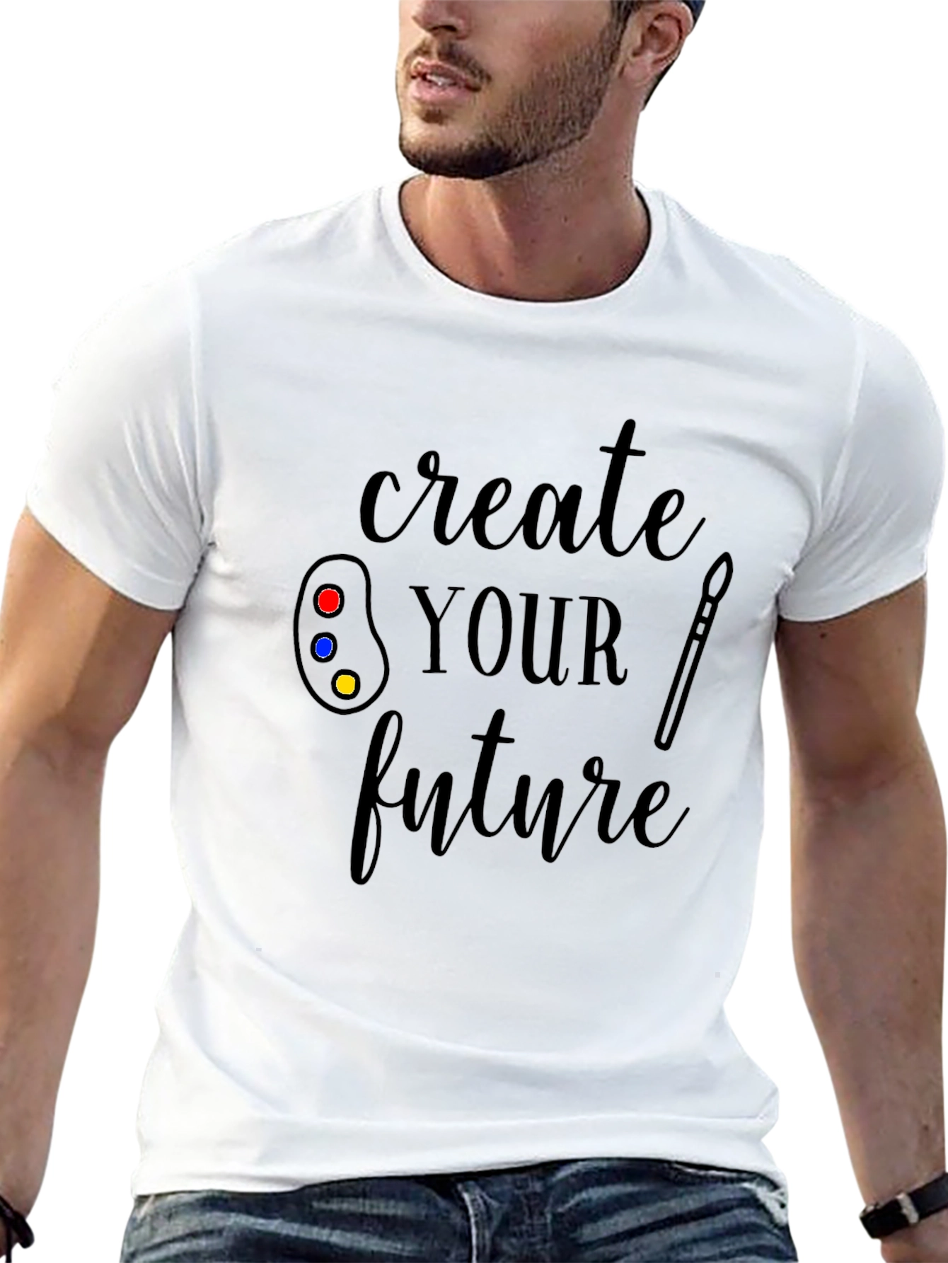 Create Your Future Black Graphic T-Shirt