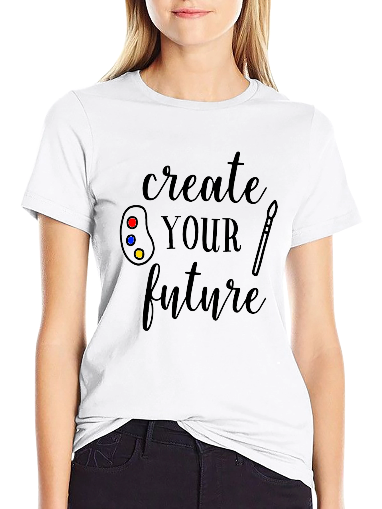 Create Your Future Black Graphic T-Shirt