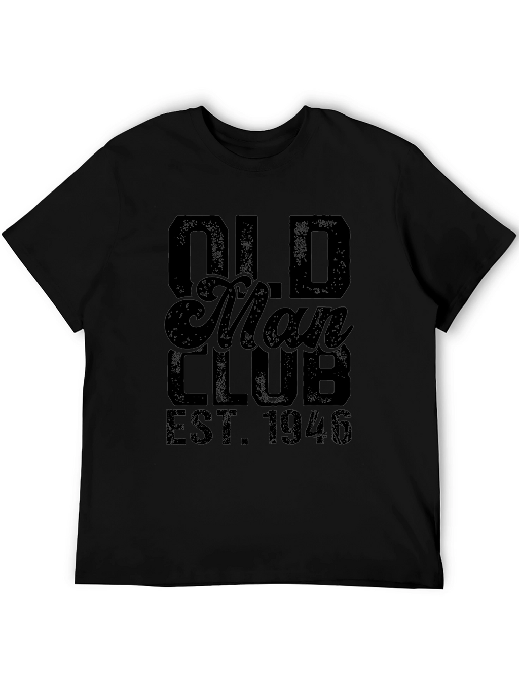 Old Man Club EST. 1946 Black Graphic Tee
