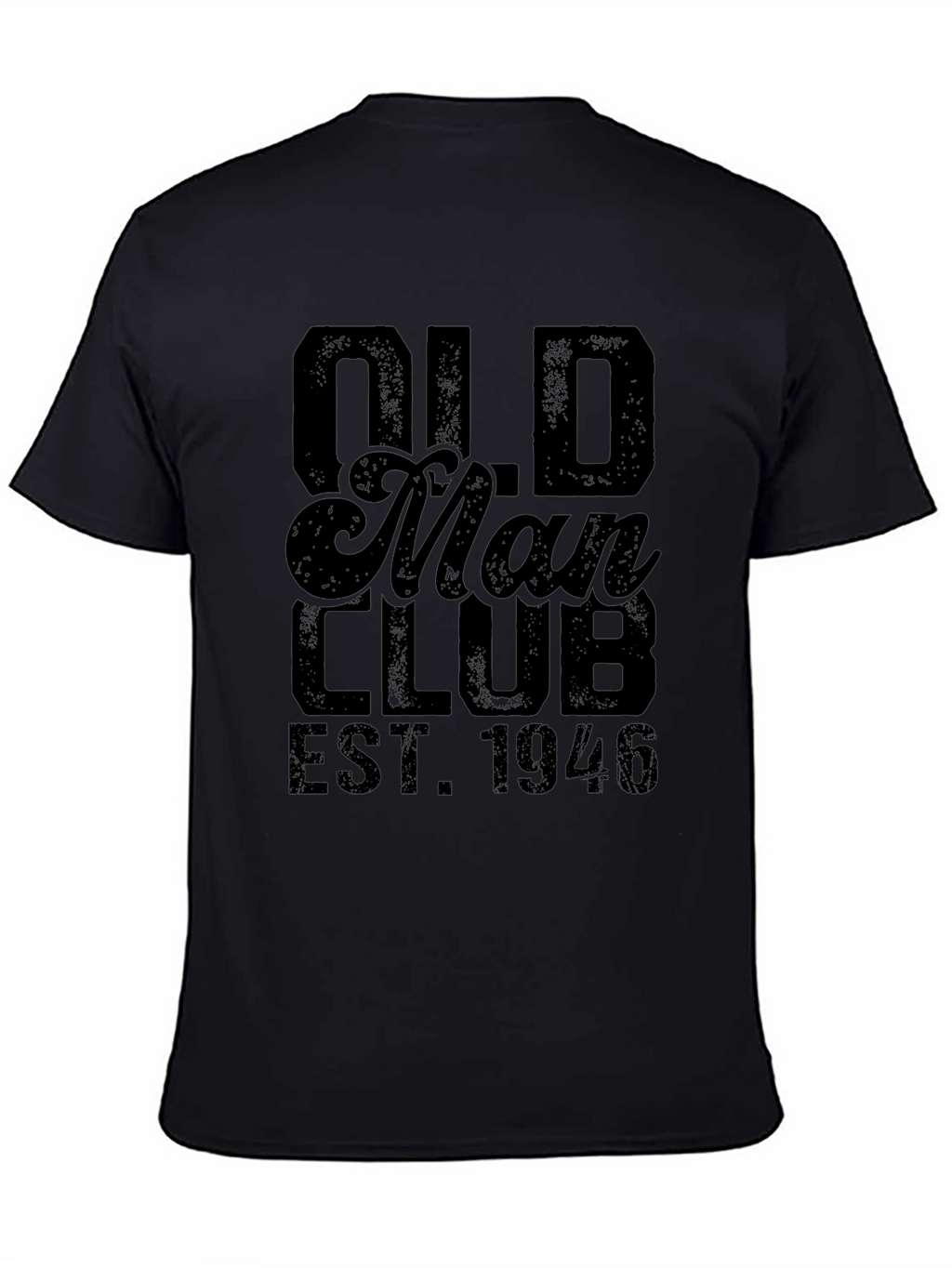 Old Man Club EST. 1946 Black Graphic Tee