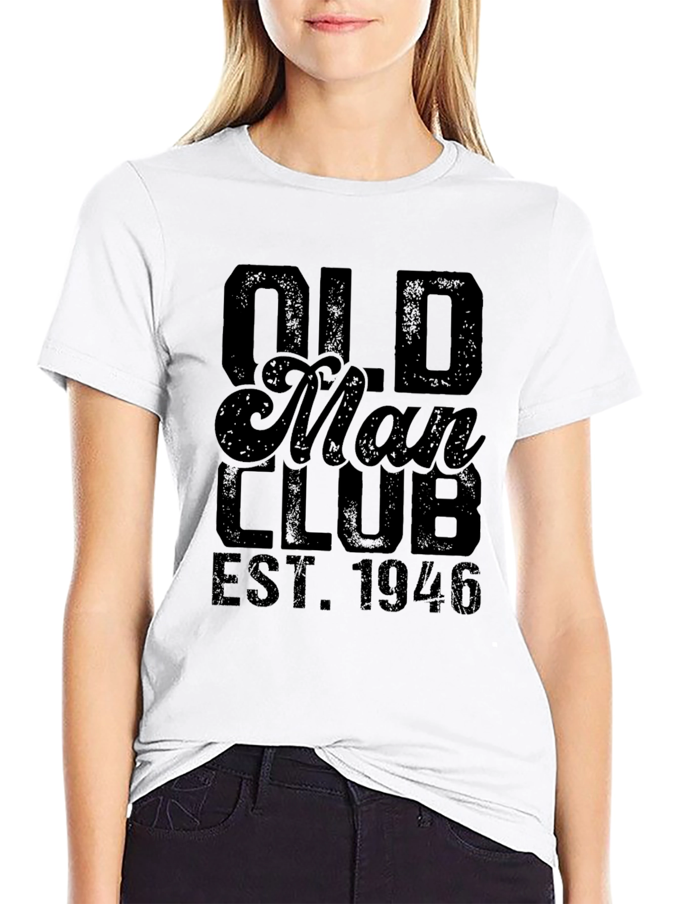 Old Man Club EST. 1946 Black Graphic Tee