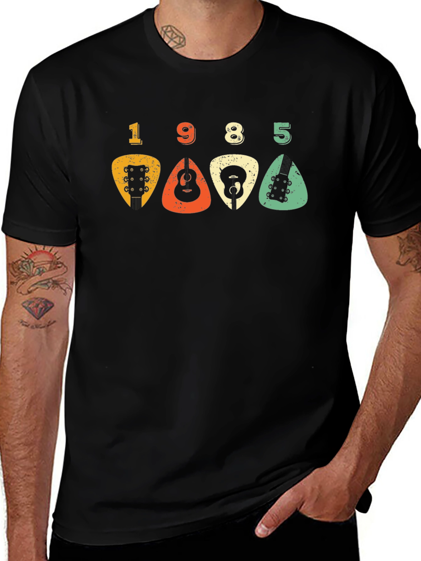 Vintage 1985 Guitar Pick T-Shirt