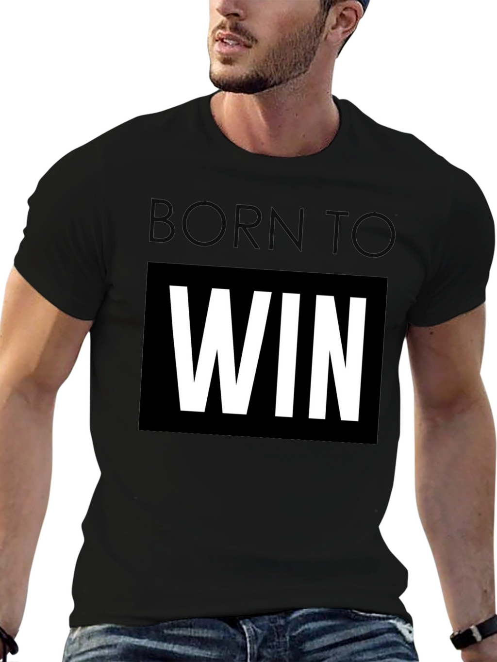 Born To Win Black T-Shirt