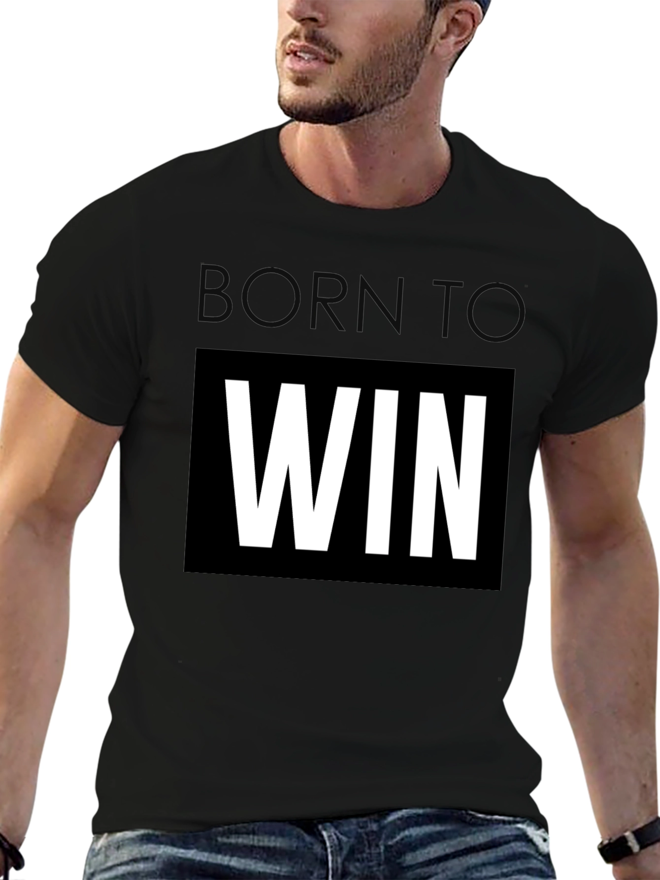 Born To Win Black T-Shirt