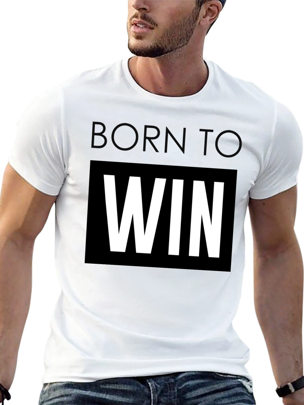 Born To Win Black T-Shirt
