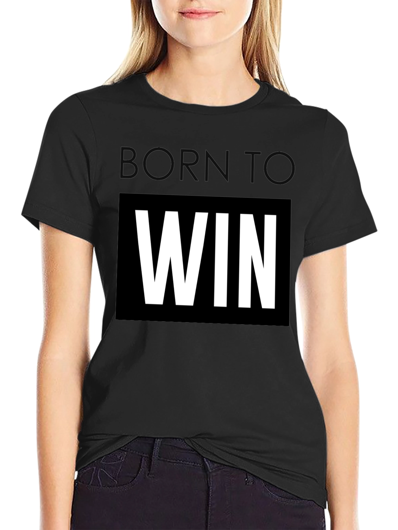 Born To Win Black T-Shirt