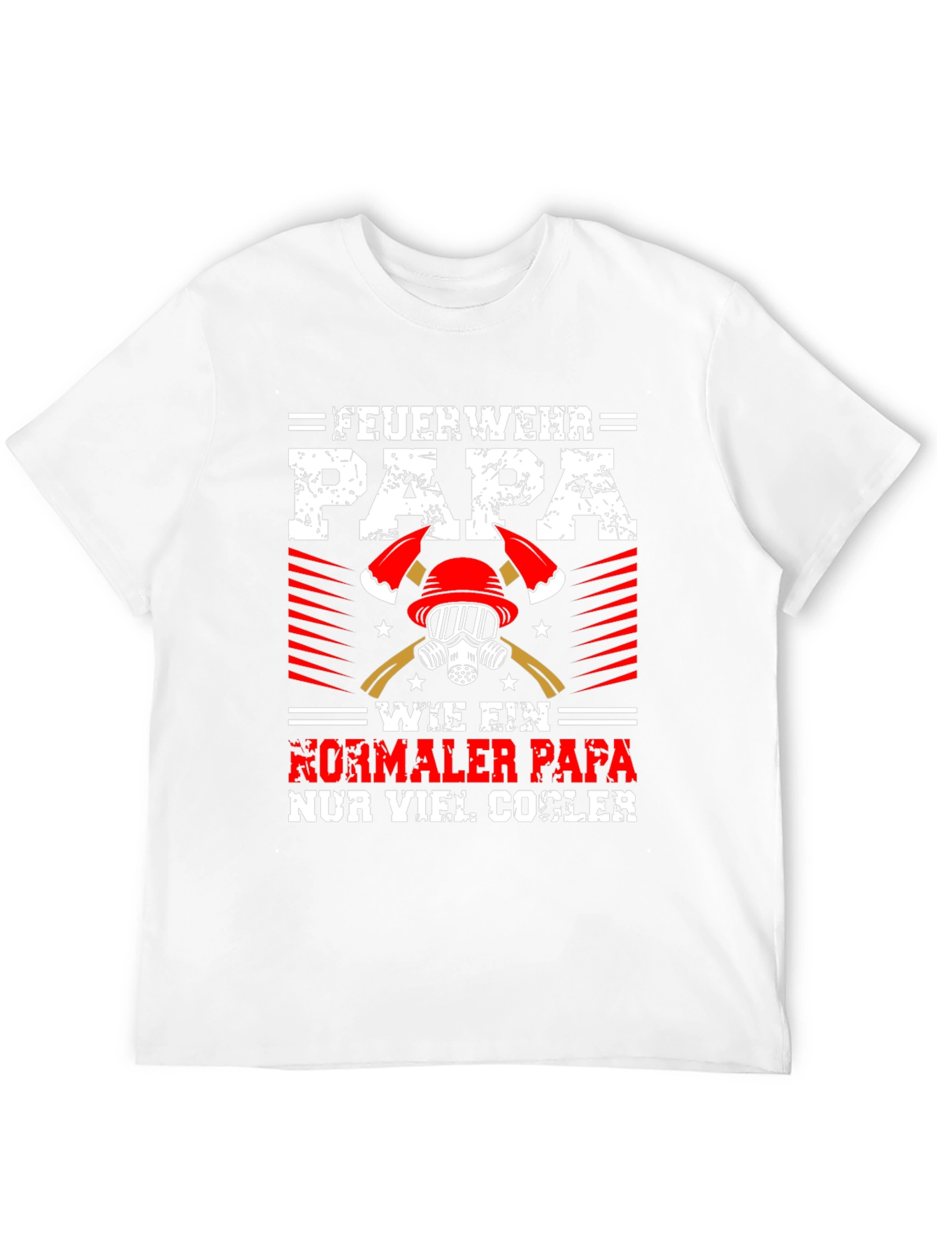 Firefighter Dad Graphic Tee - Cool Papa Shirt