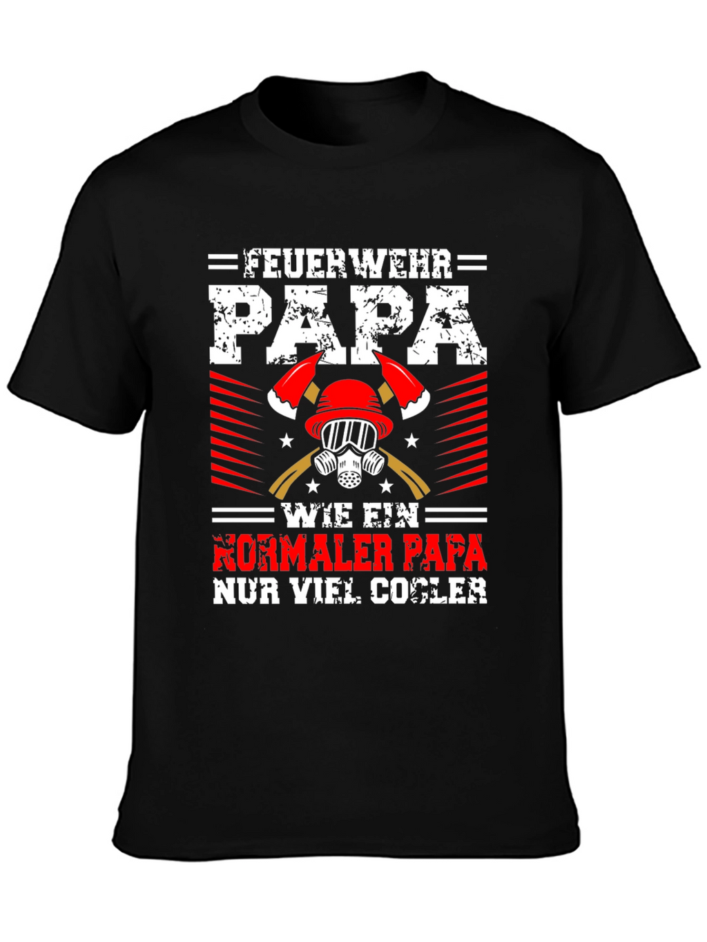 Firefighter Dad Graphic Tee - Cool Papa Shirt