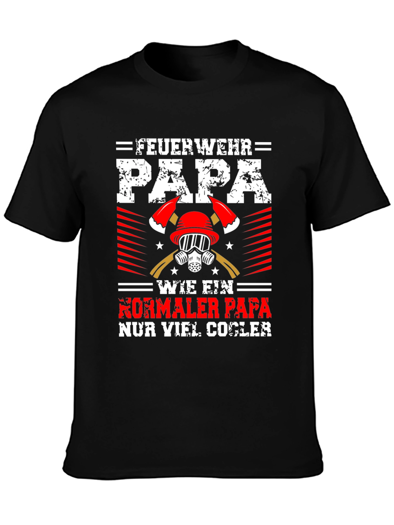 Firefighter Dad Graphic Tee - Cool Papa Shirt