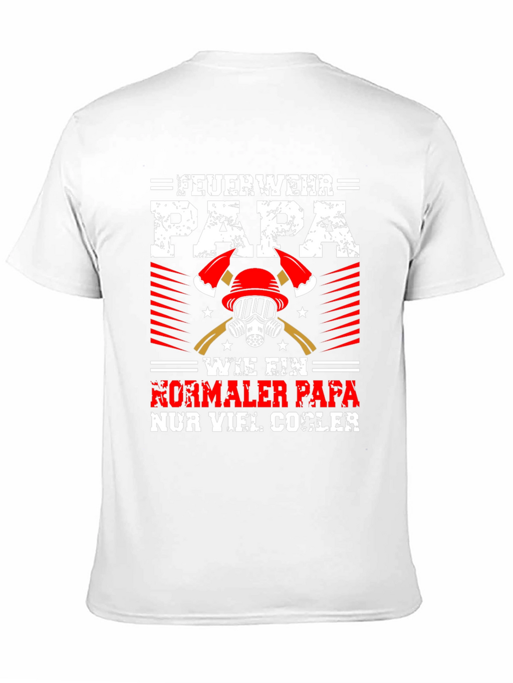 Firefighter Dad Graphic Tee - Cool Papa Shirt