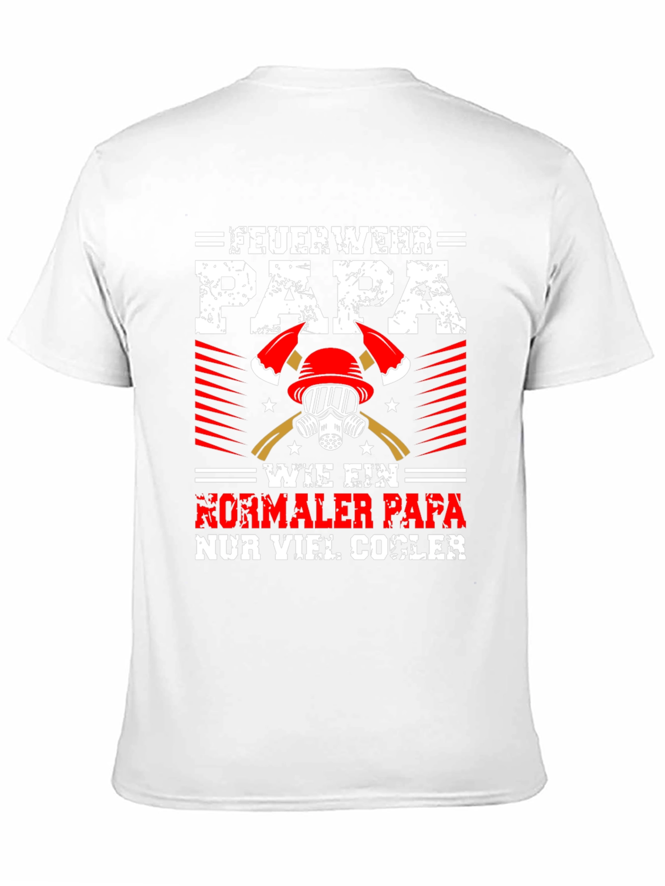 Firefighter Dad Graphic Tee - Cool Papa Shirt