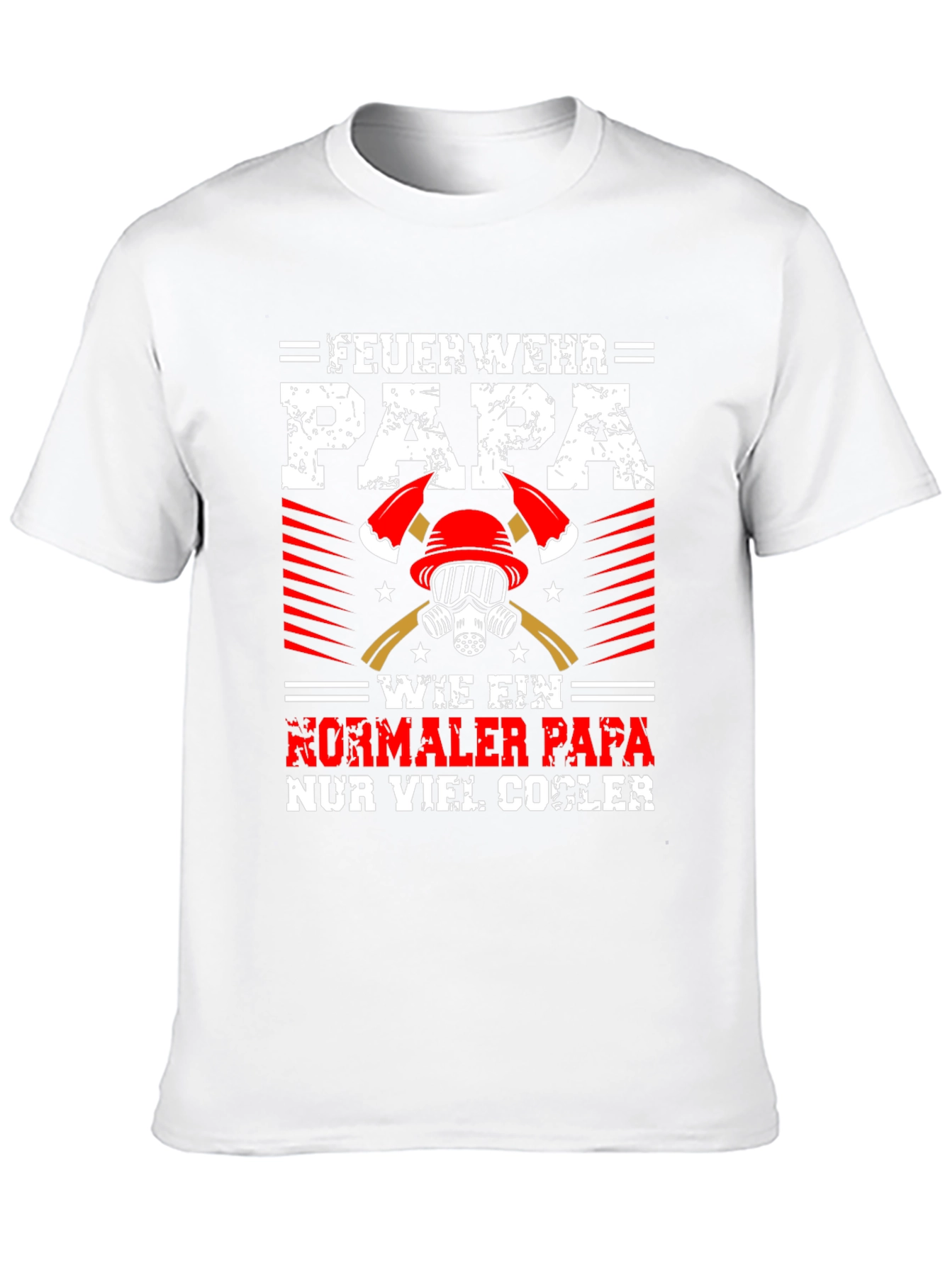 Firefighter Dad Graphic Tee - Cool Papa Shirt