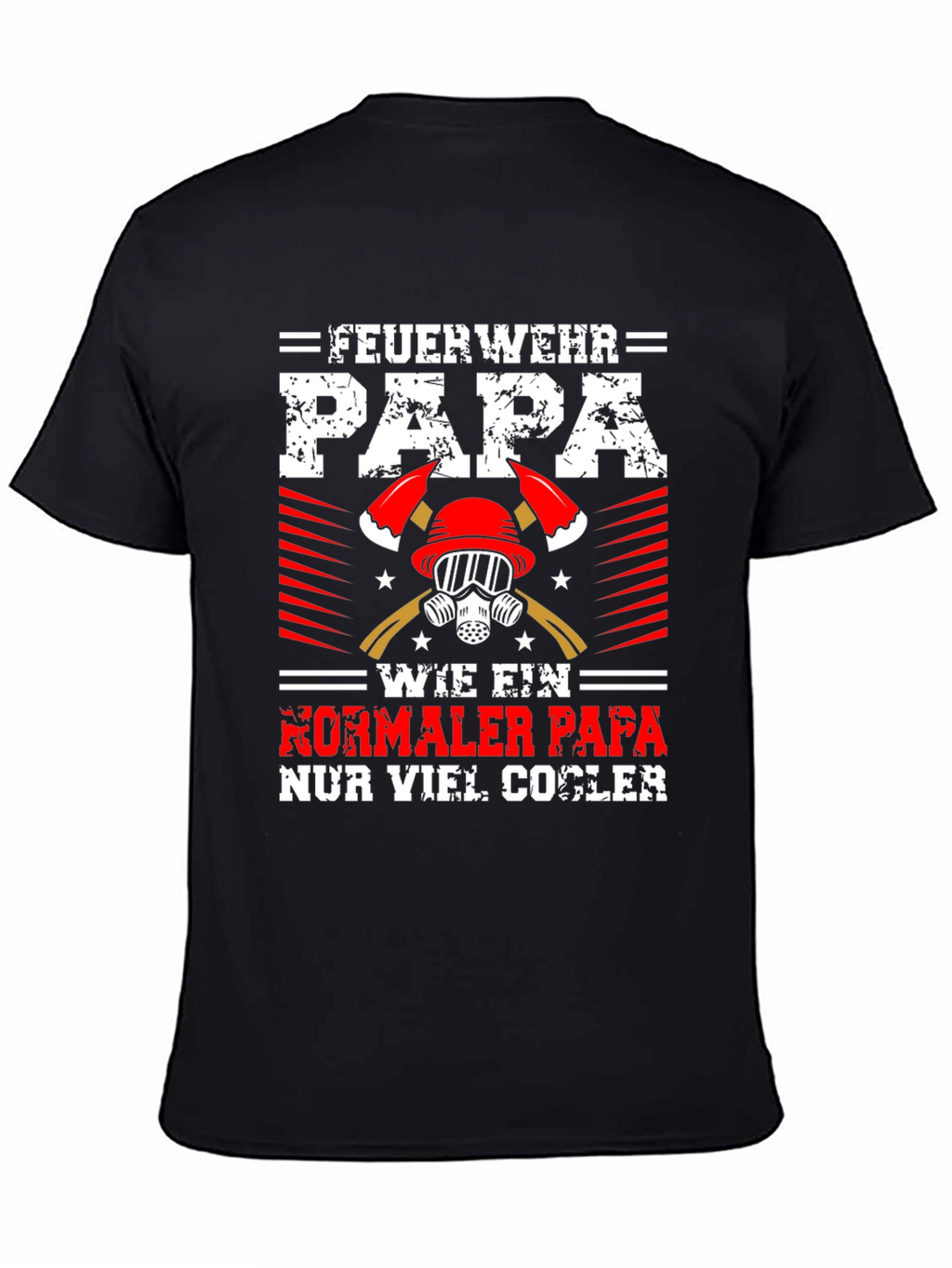 Firefighter Dad Graphic Tee - Cool Papa Shirt