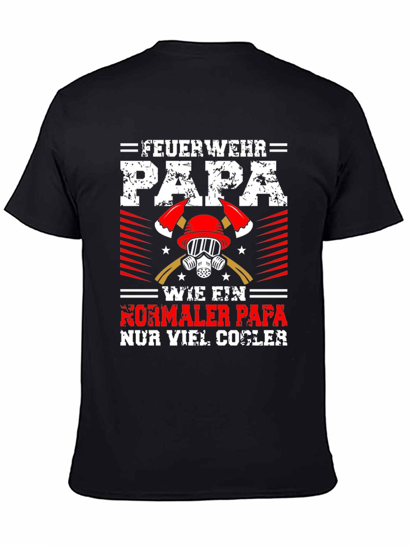 Firefighter Dad Graphic Tee - Cool Papa Shirt