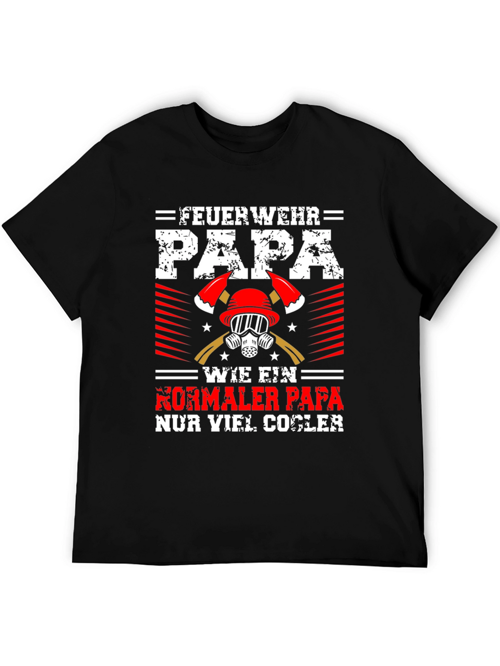 Firefighter Dad Graphic Tee - Cool Papa Shirt