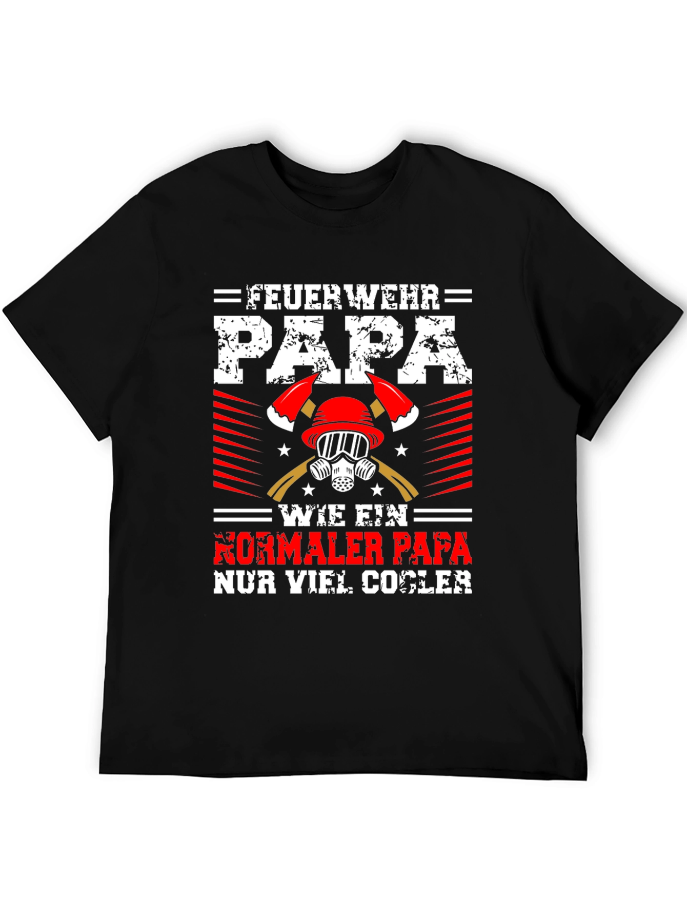 Firefighter Dad Graphic Tee - Cool Papa Shirt