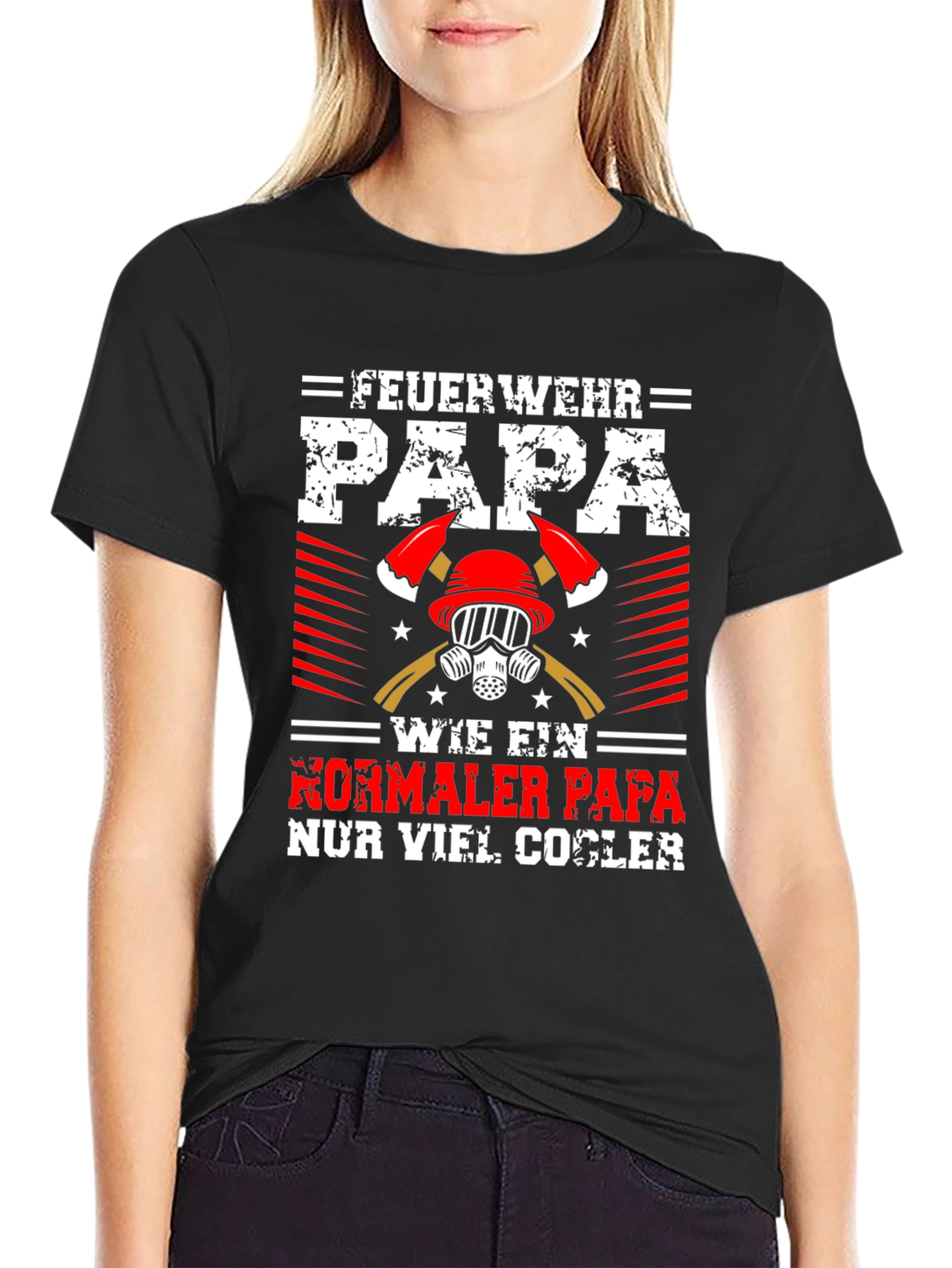 Firefighter Dad Graphic Tee - Cool Papa Shirt