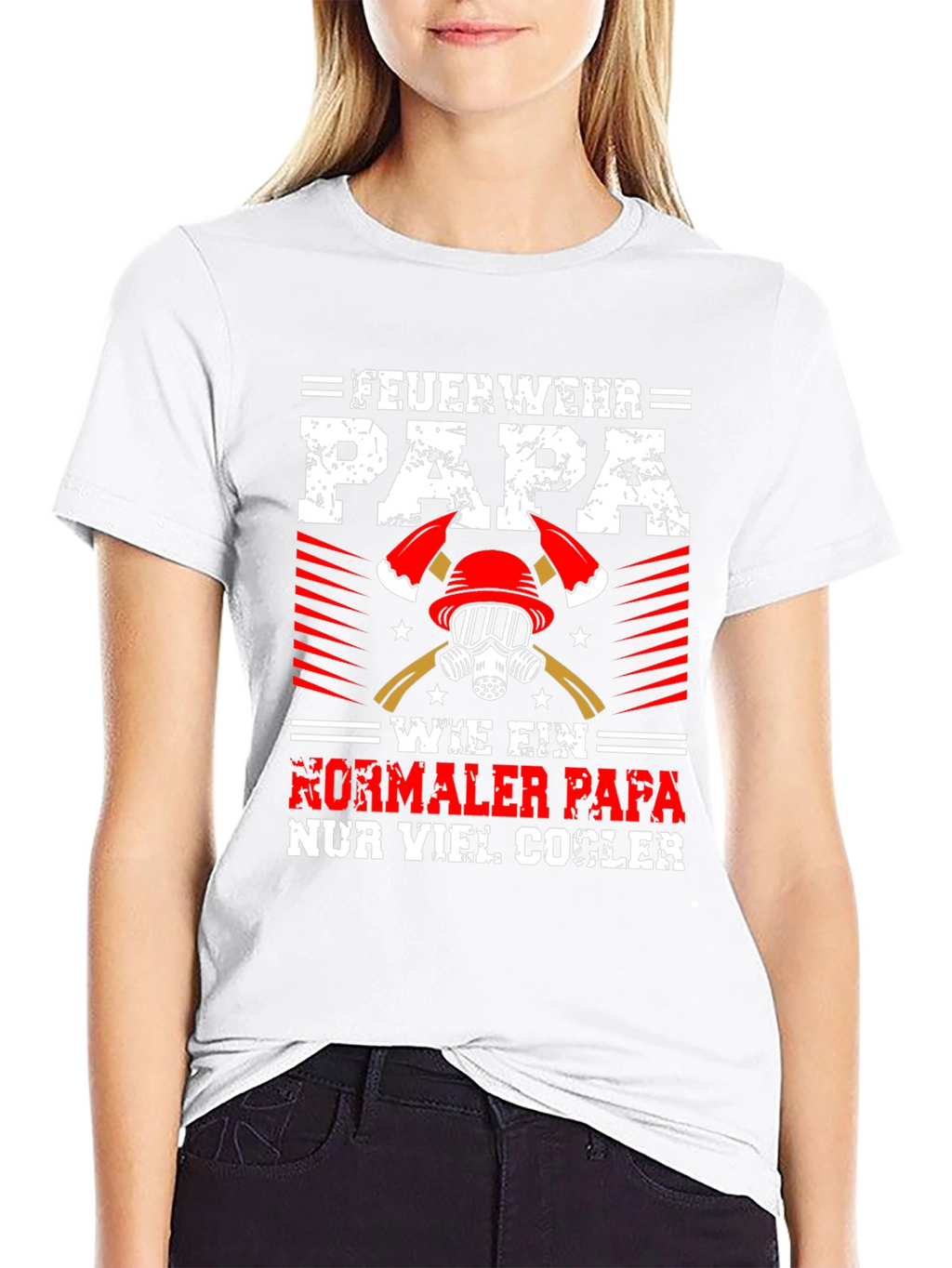 Firefighter Dad Graphic Tee - Cool Papa Shirt