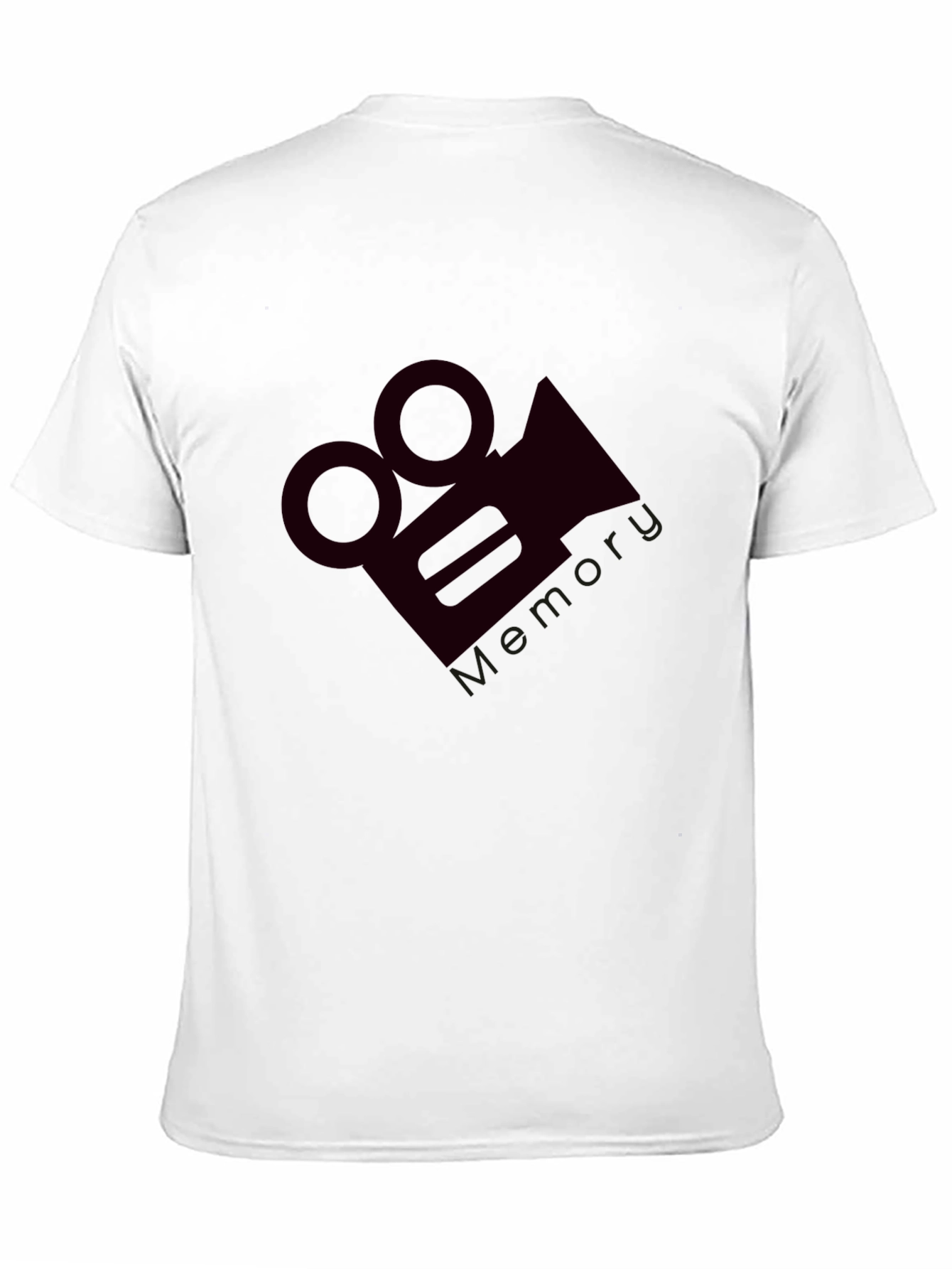 Mens Black Graphic Tee - Vintage Camera Design