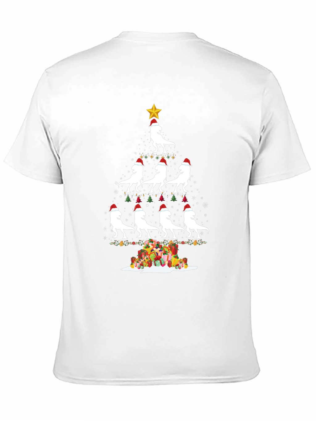Festive Dino Christmas Tree T-Shirt