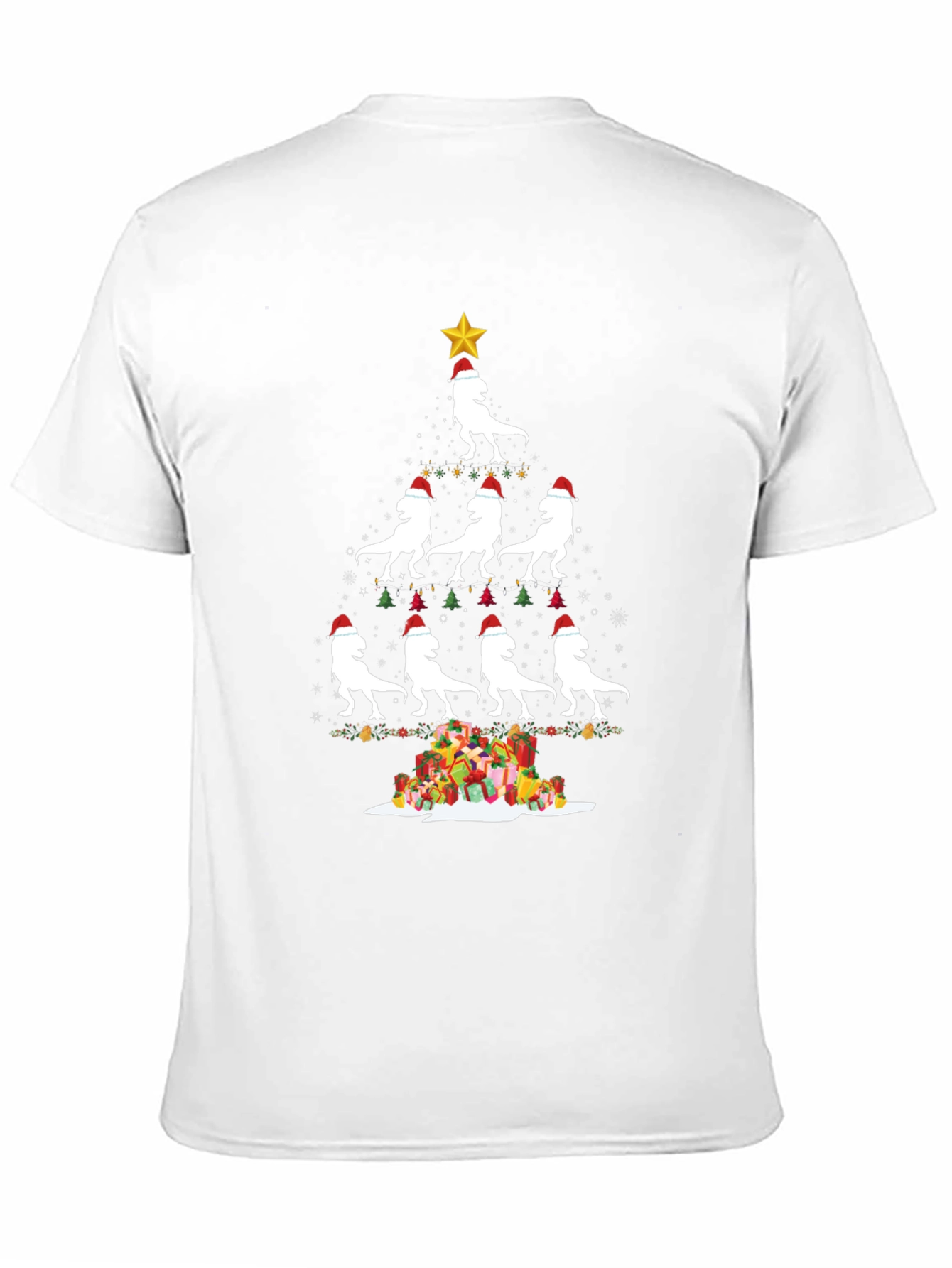 Festive Dino Christmas Tree T-Shirt