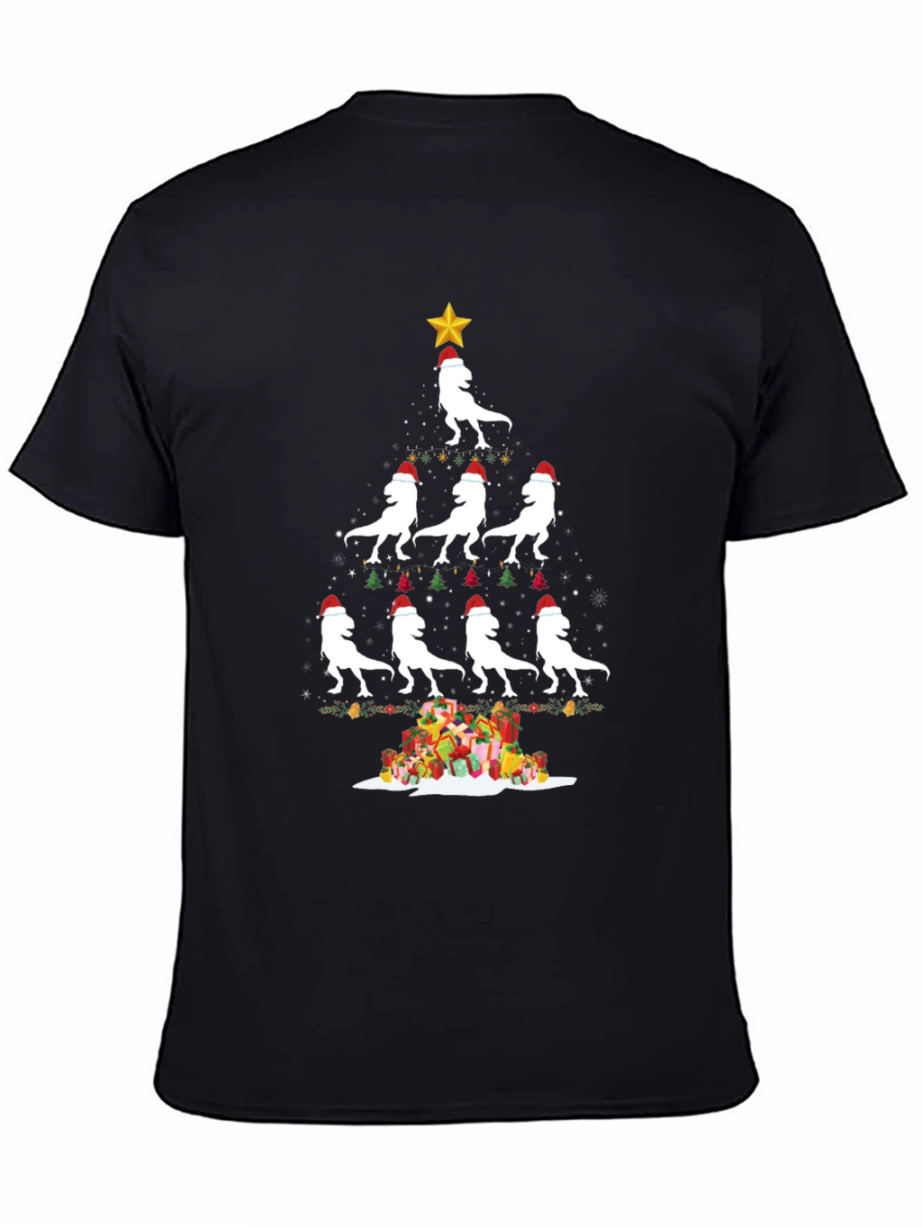 Festive Dino Christmas Tree T-Shirt