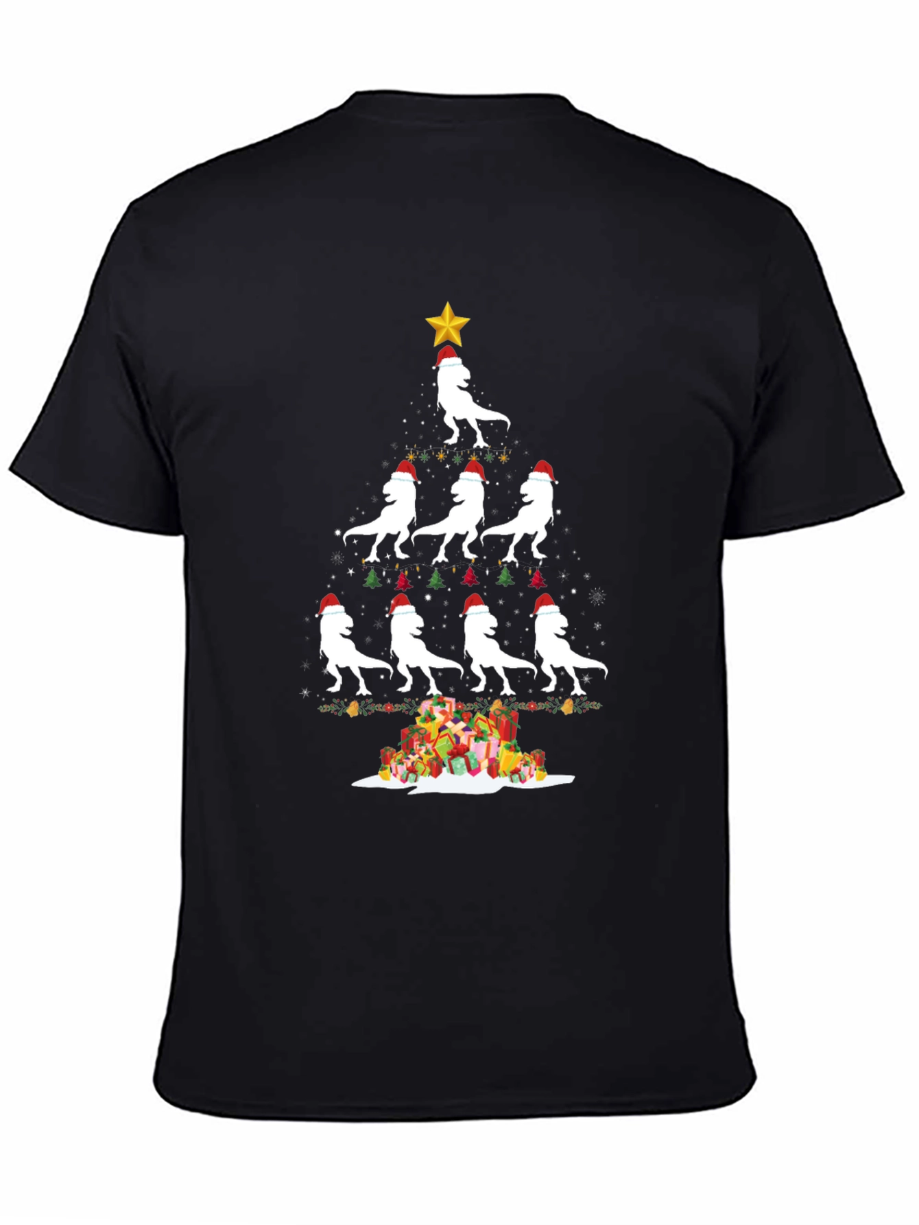 Festive Dino Christmas Tree T-Shirt