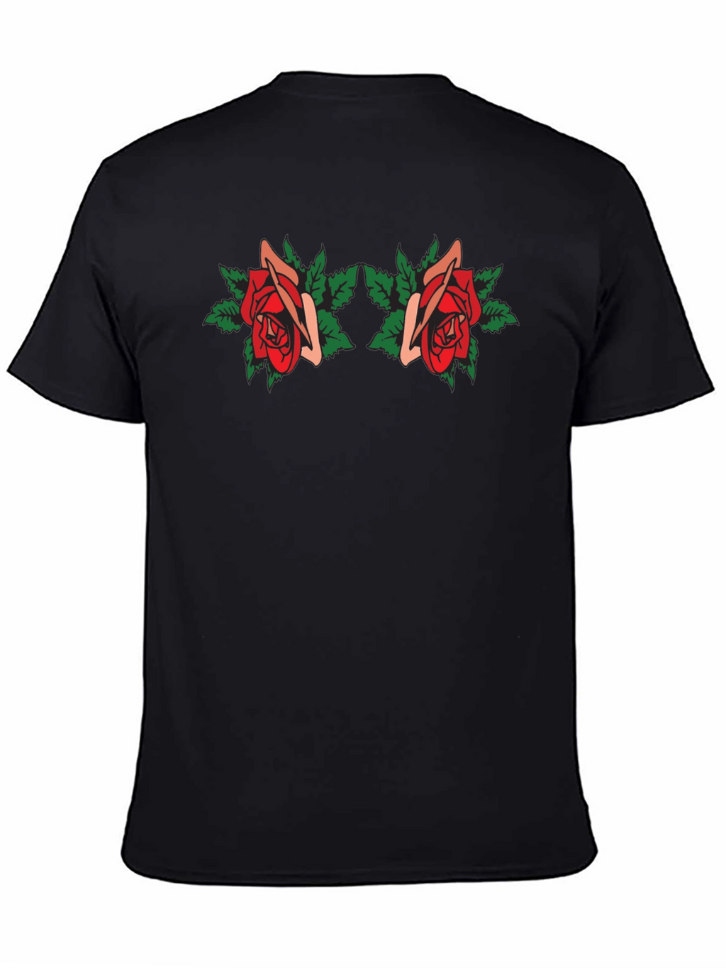 Rose Graphic Tee - Black T-Shirt