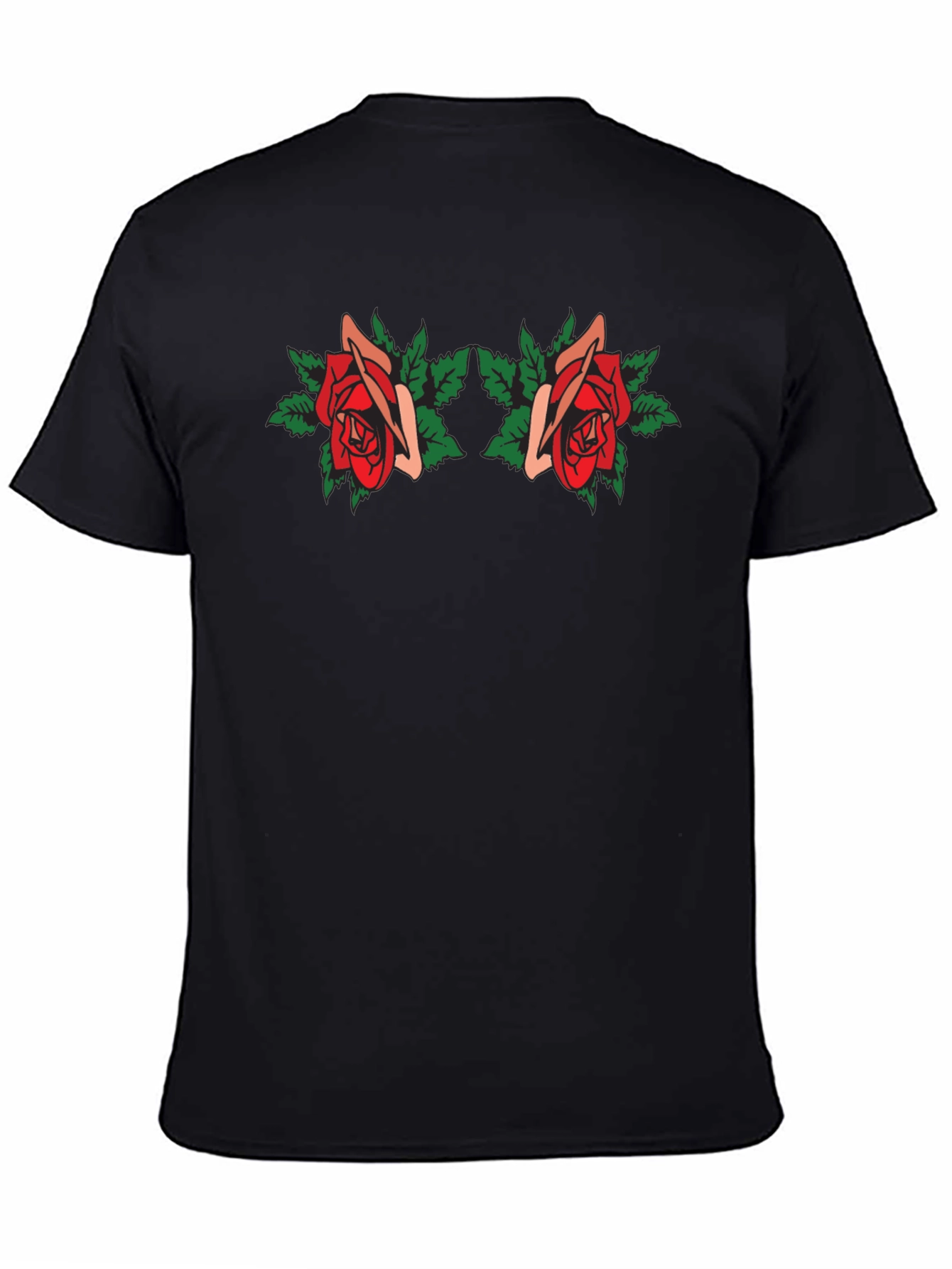 Rose Graphic Tee - Black T-Shirt