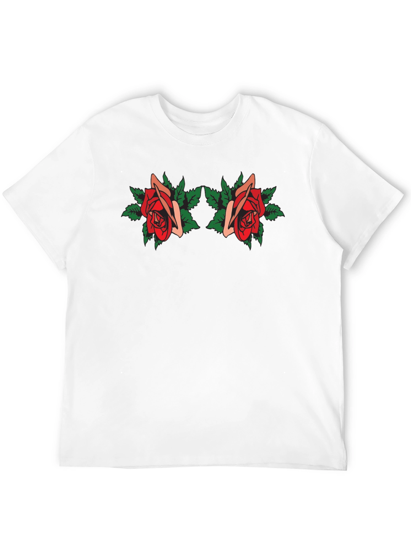 Rose Graphic Tee - Black T-Shirt