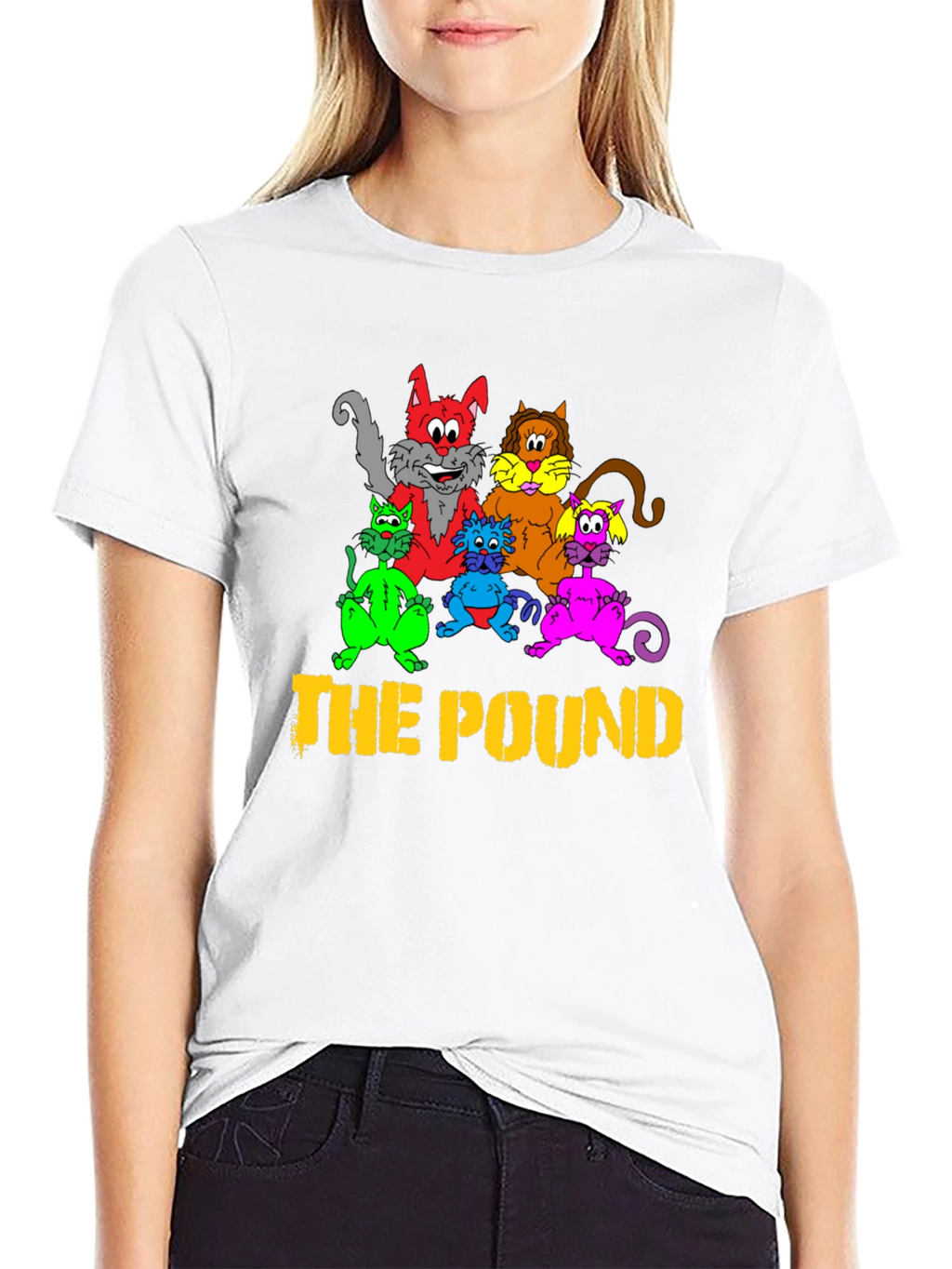 The Pound Cats Graphic T-Shirt - Black