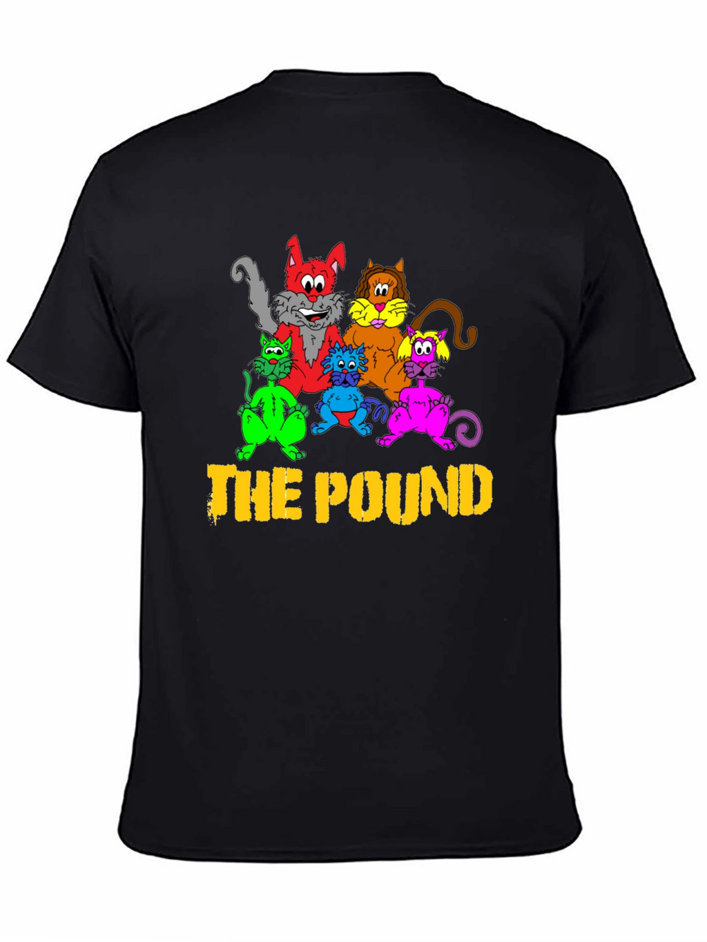 The Pound Cats Graphic T-Shirt - Black