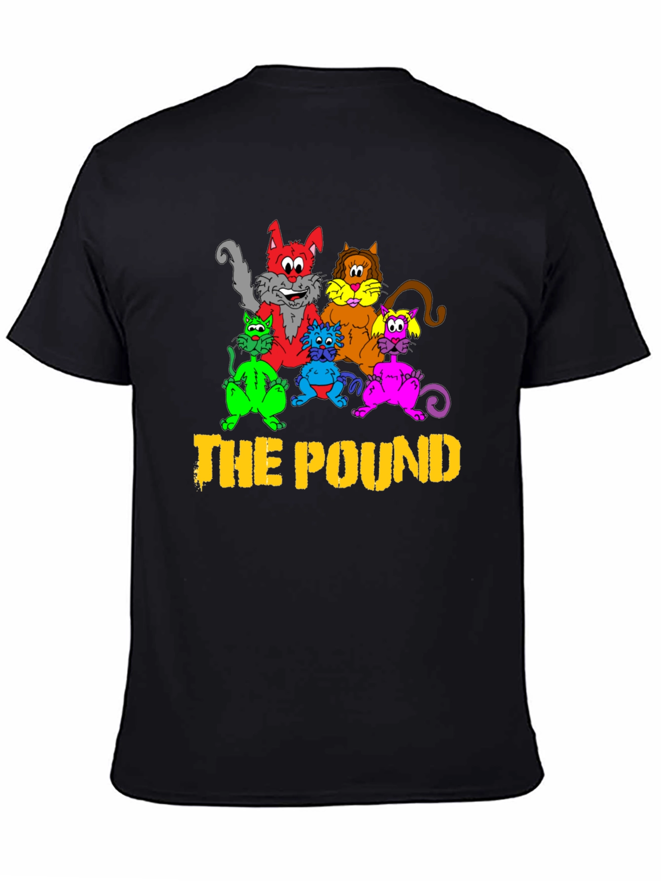 The Pound Cats Graphic T-Shirt - Black
