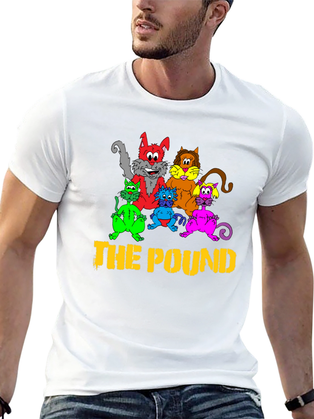The Pound Cats Graphic T-Shirt - Black