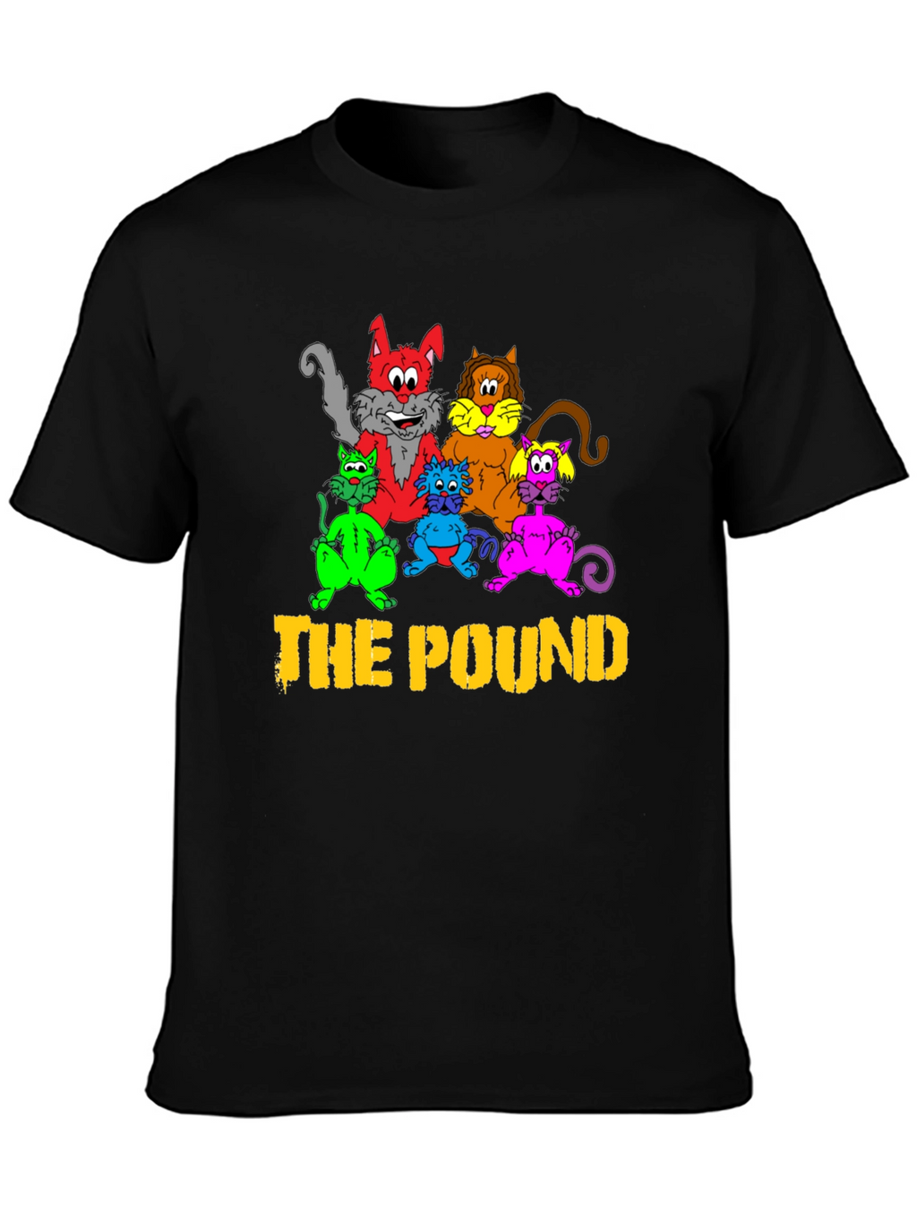 The Pound Cats Graphic T-Shirt - Black