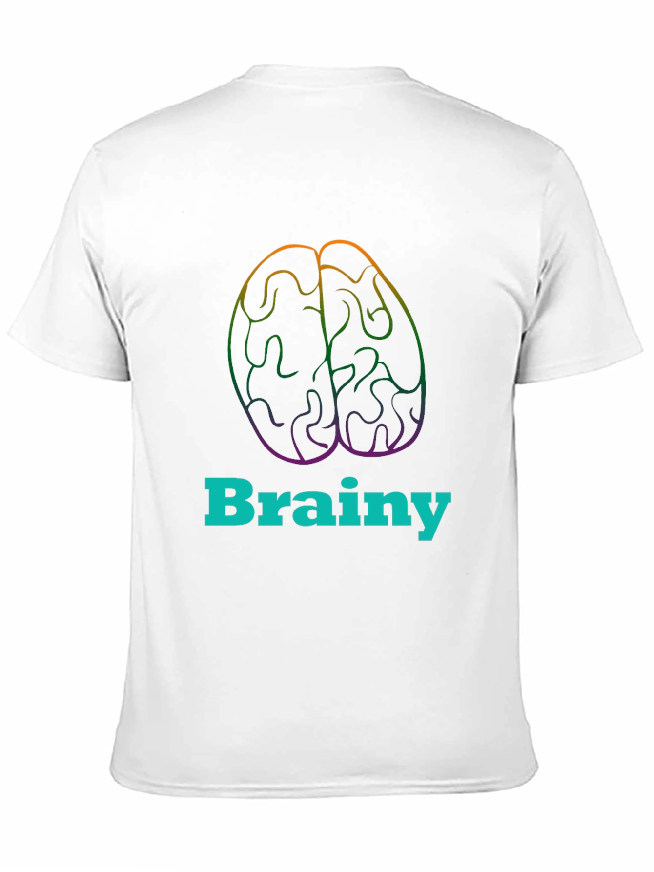 Brainy Tee - Colorful Brain Graphic T-Shirt