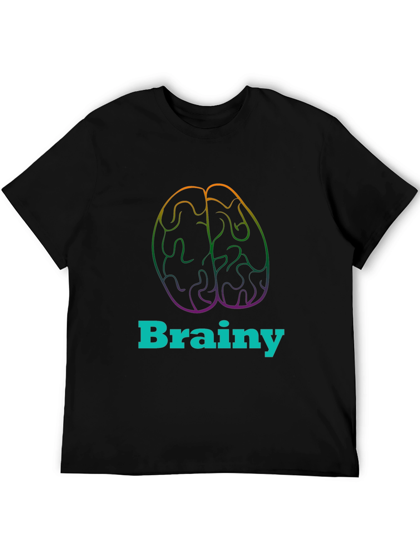 Brainy Tee - Colorful Brain Graphic T-Shirt